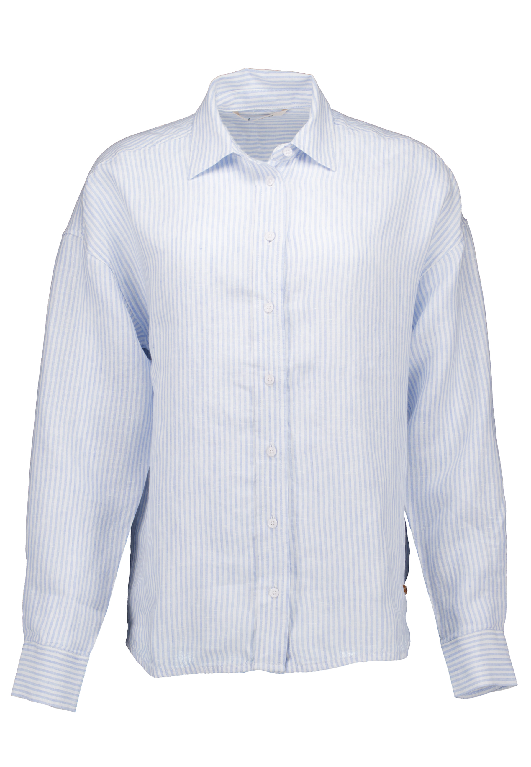 Blouse Lichtblauw Buttons blouses lichtblauw