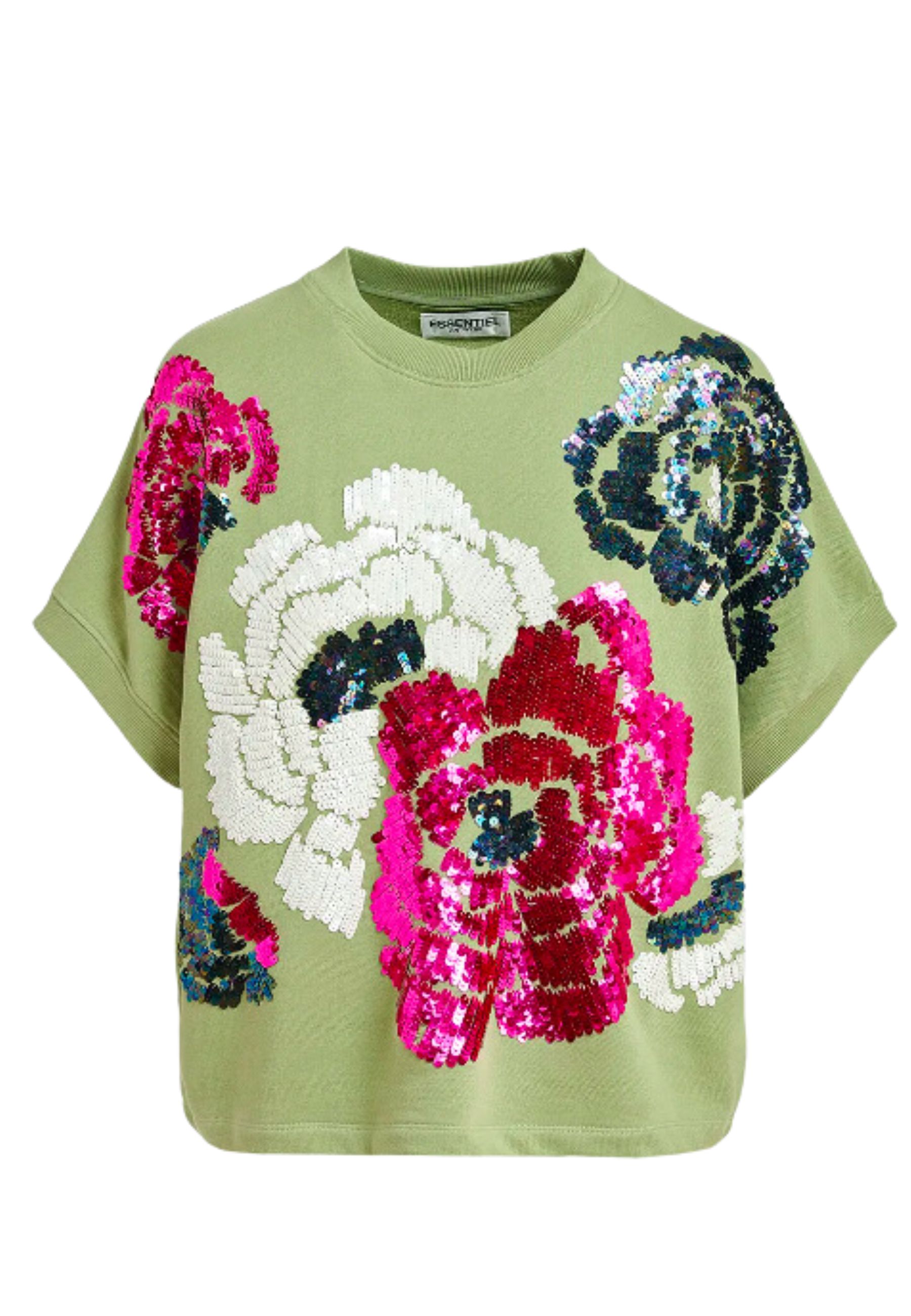 Top Olijf Floraly tops olijf
