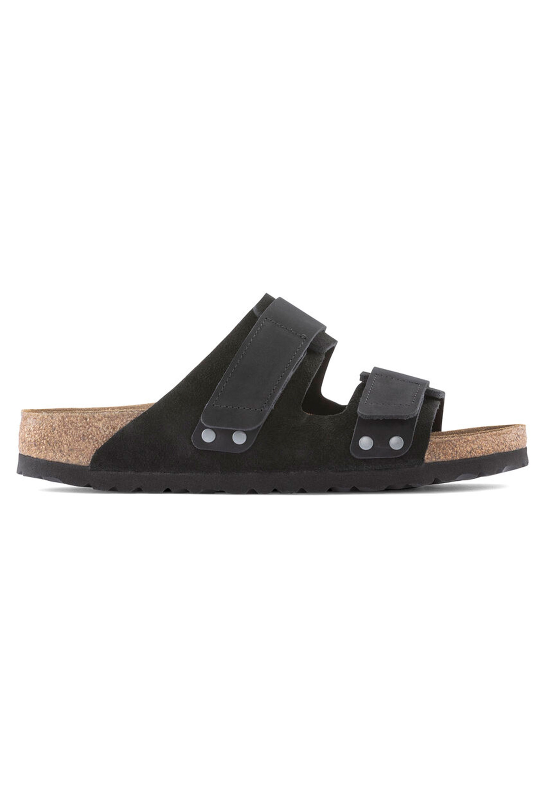 Zwart Lenb/leve slippers zwart
