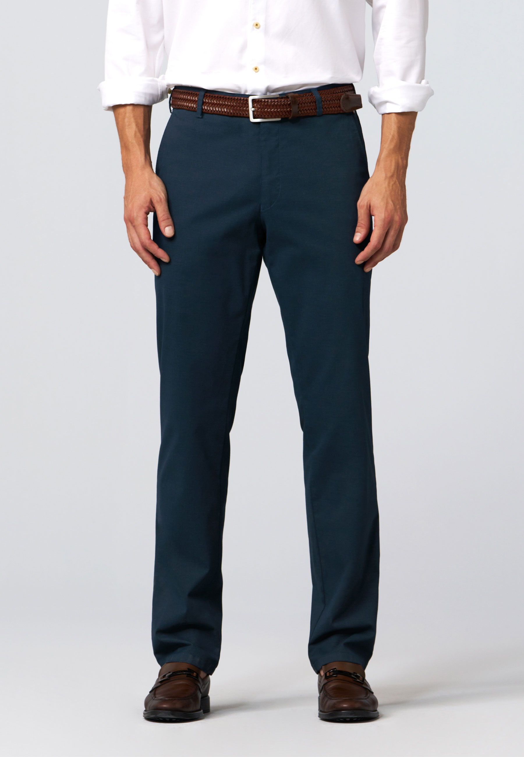 Broek Blauw chino blauw