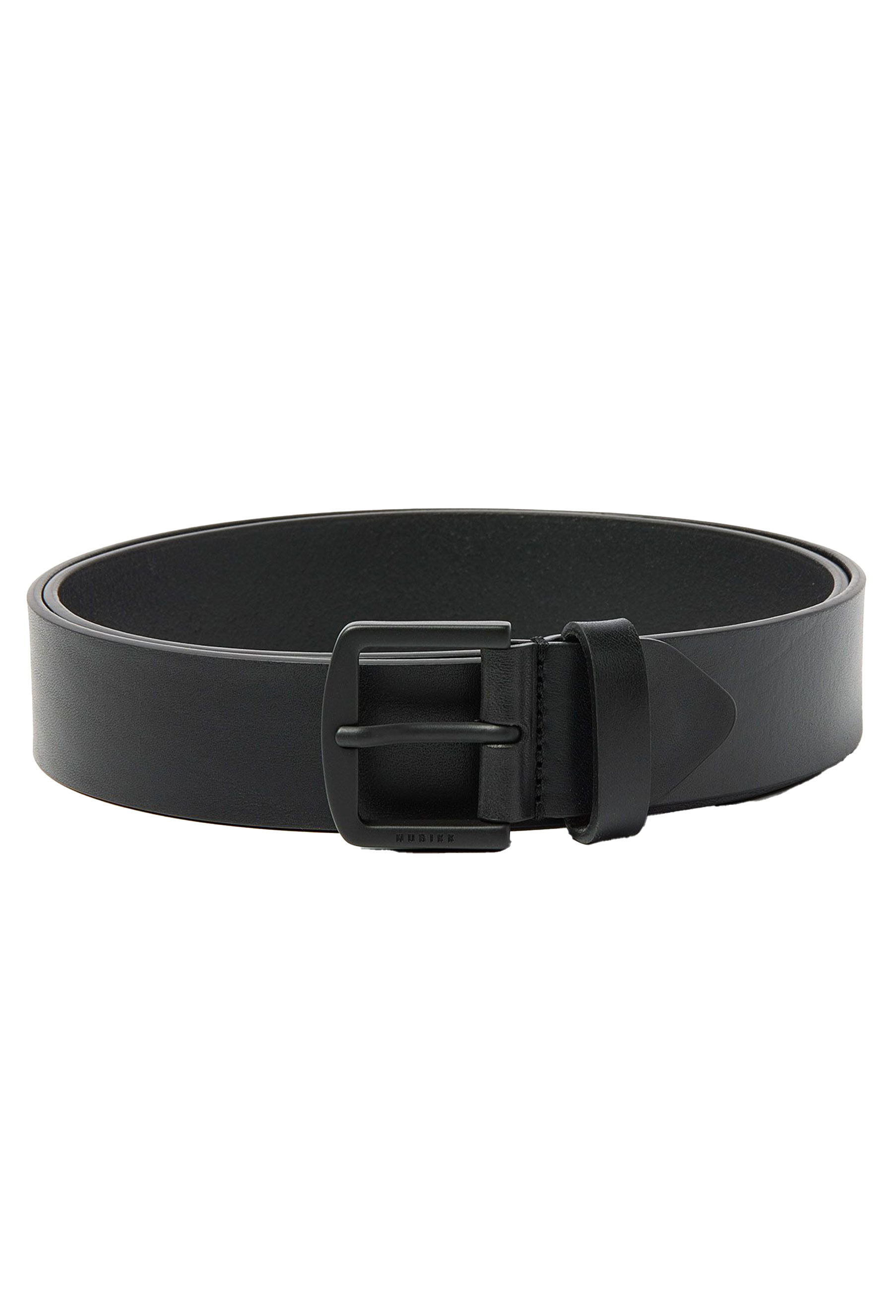 Riem Zwart James leren riemen zwart