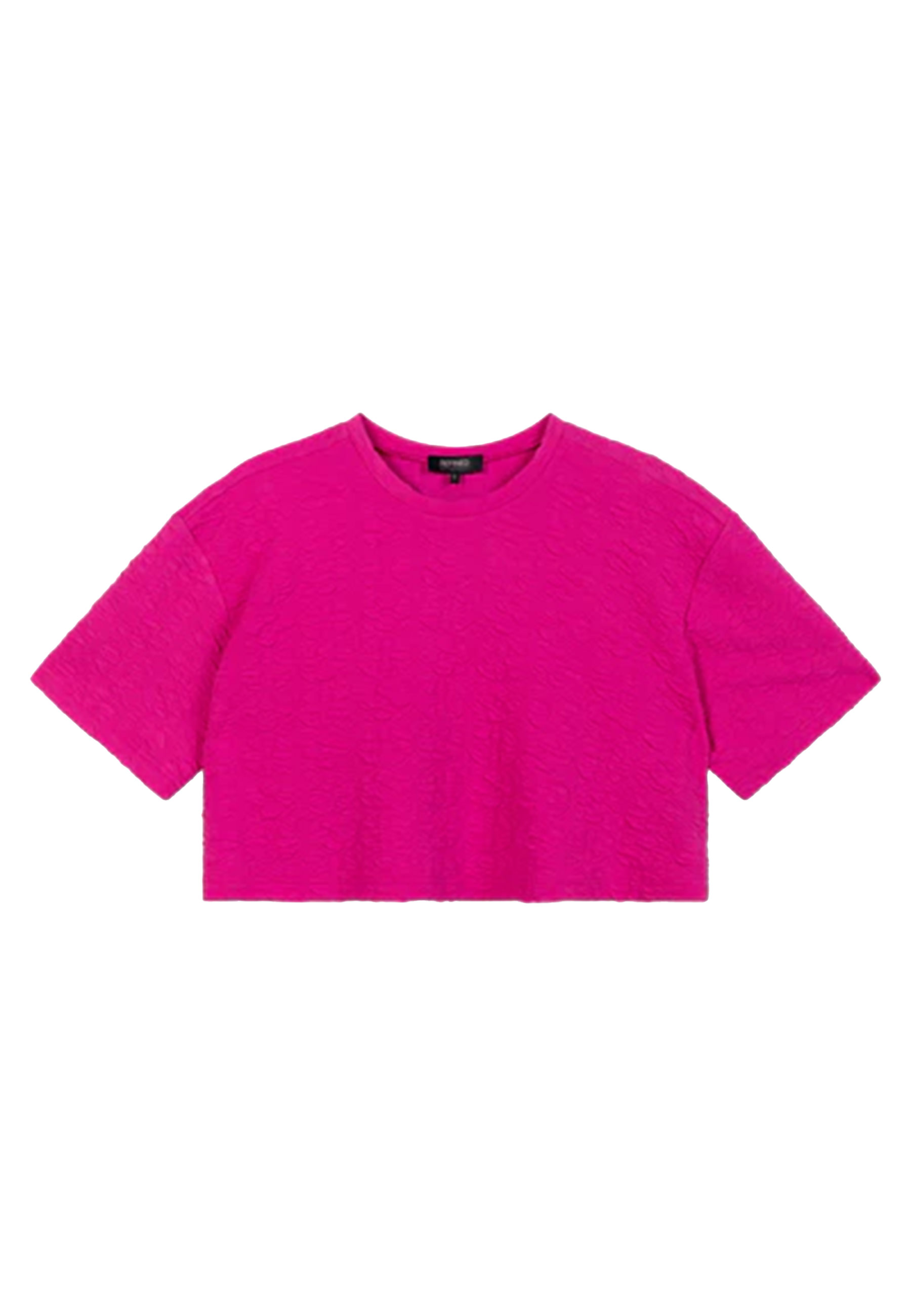 Refined Department Cropped t-shirt CLARA Fuchsia - maat L