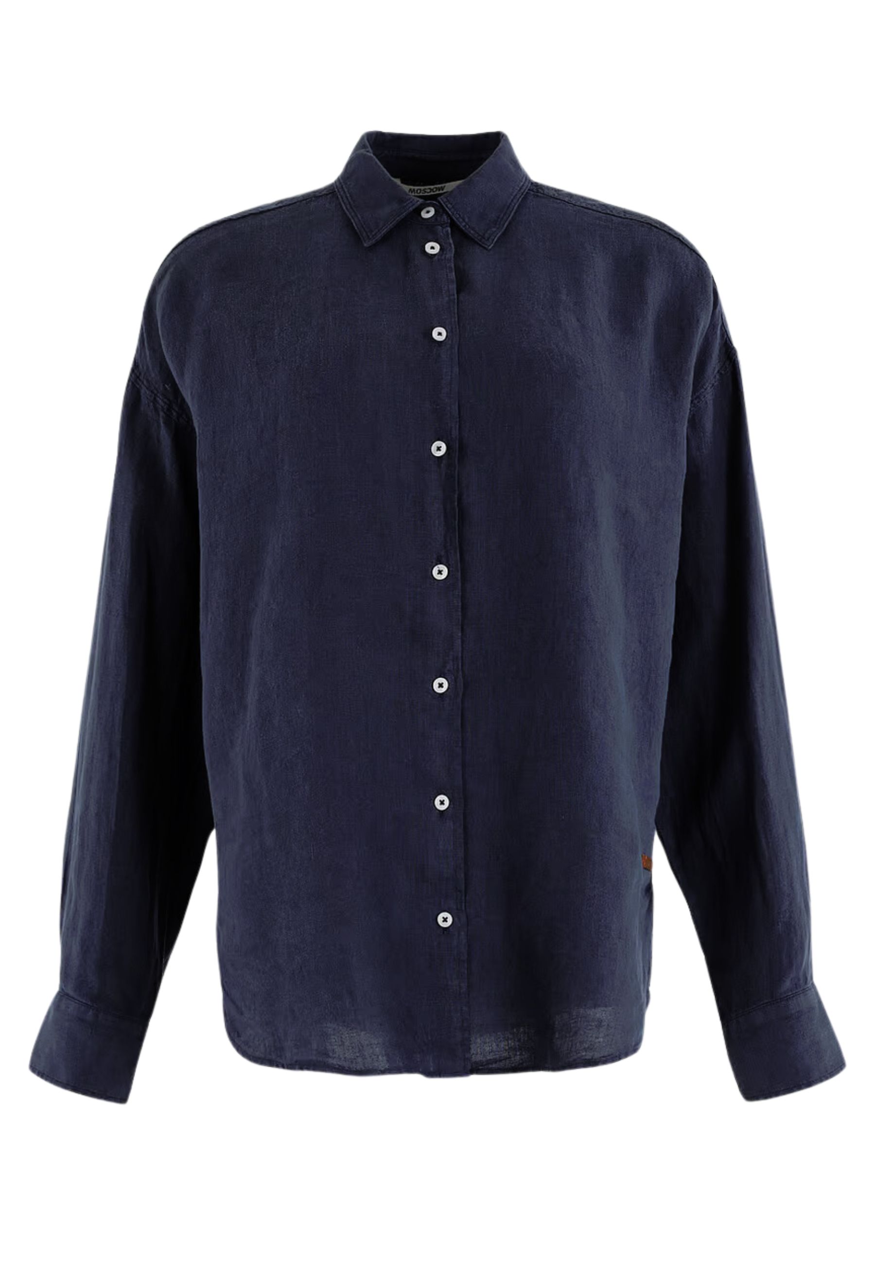 Blouse Donkerblauw Butto blouses donkerblauw