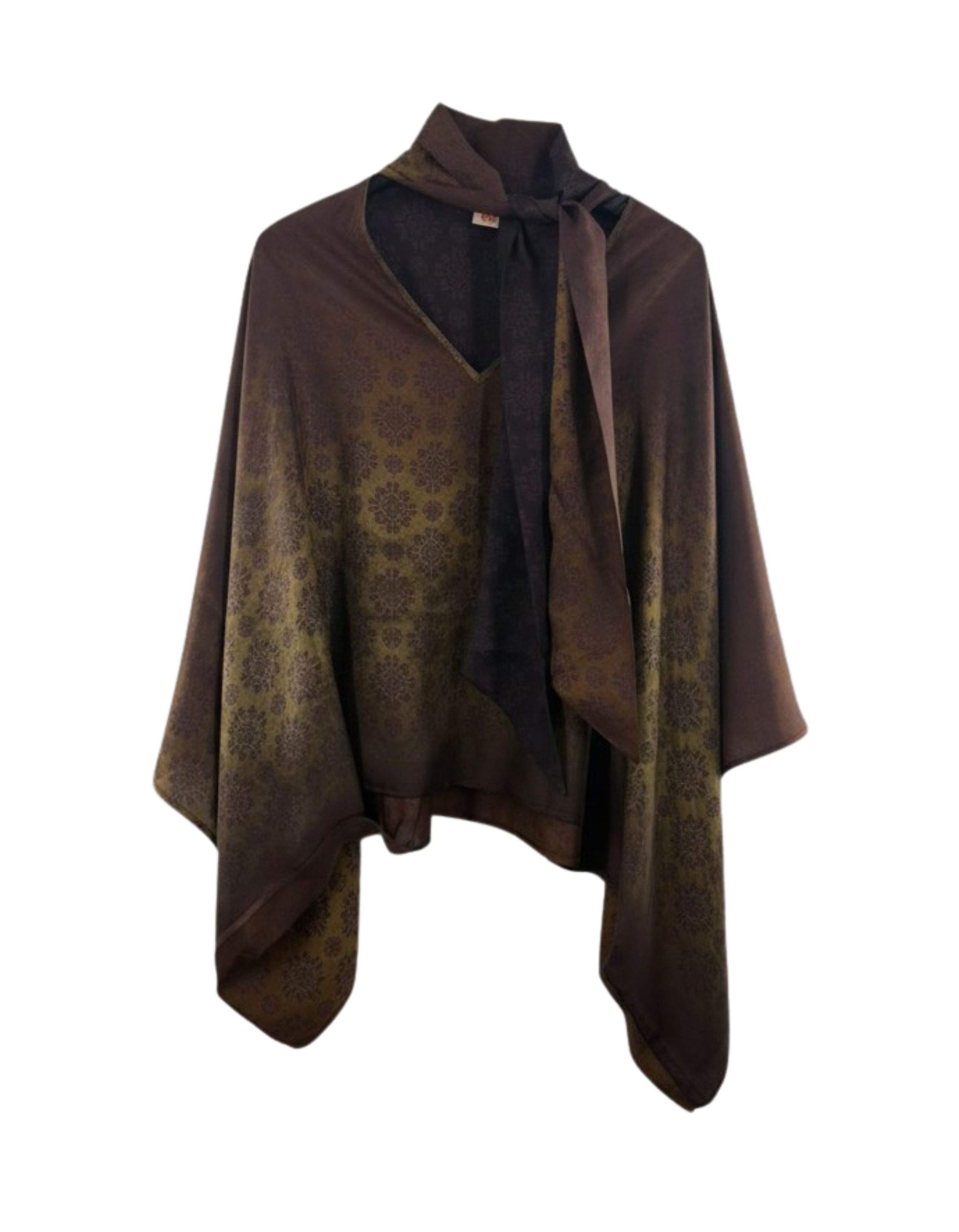 Kate & Jules Mel. unieke print/kleur Blouses Bruin Mel