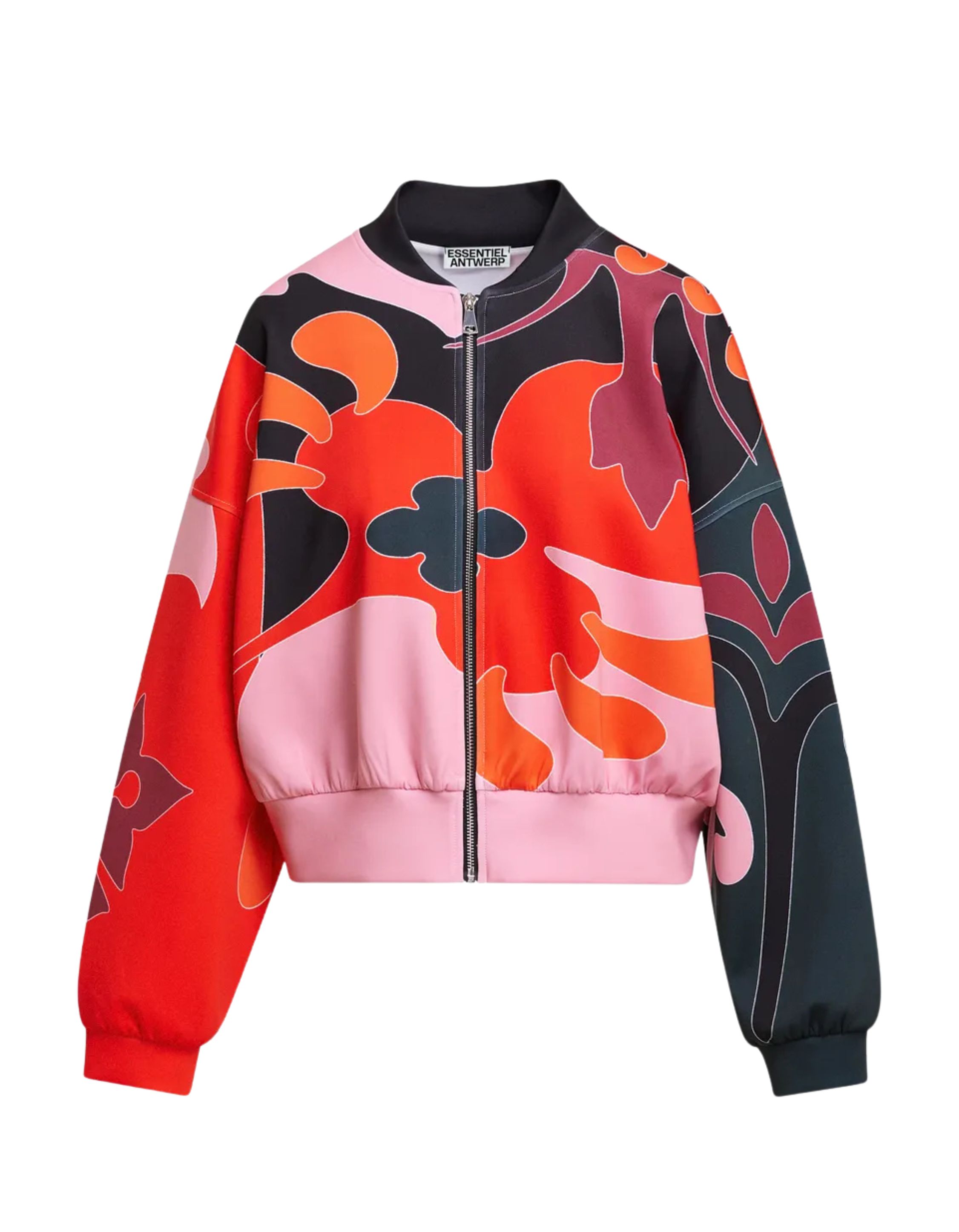 Essentiel Antwerp Placed Print Bomber Bomberjacks Rood Kiva