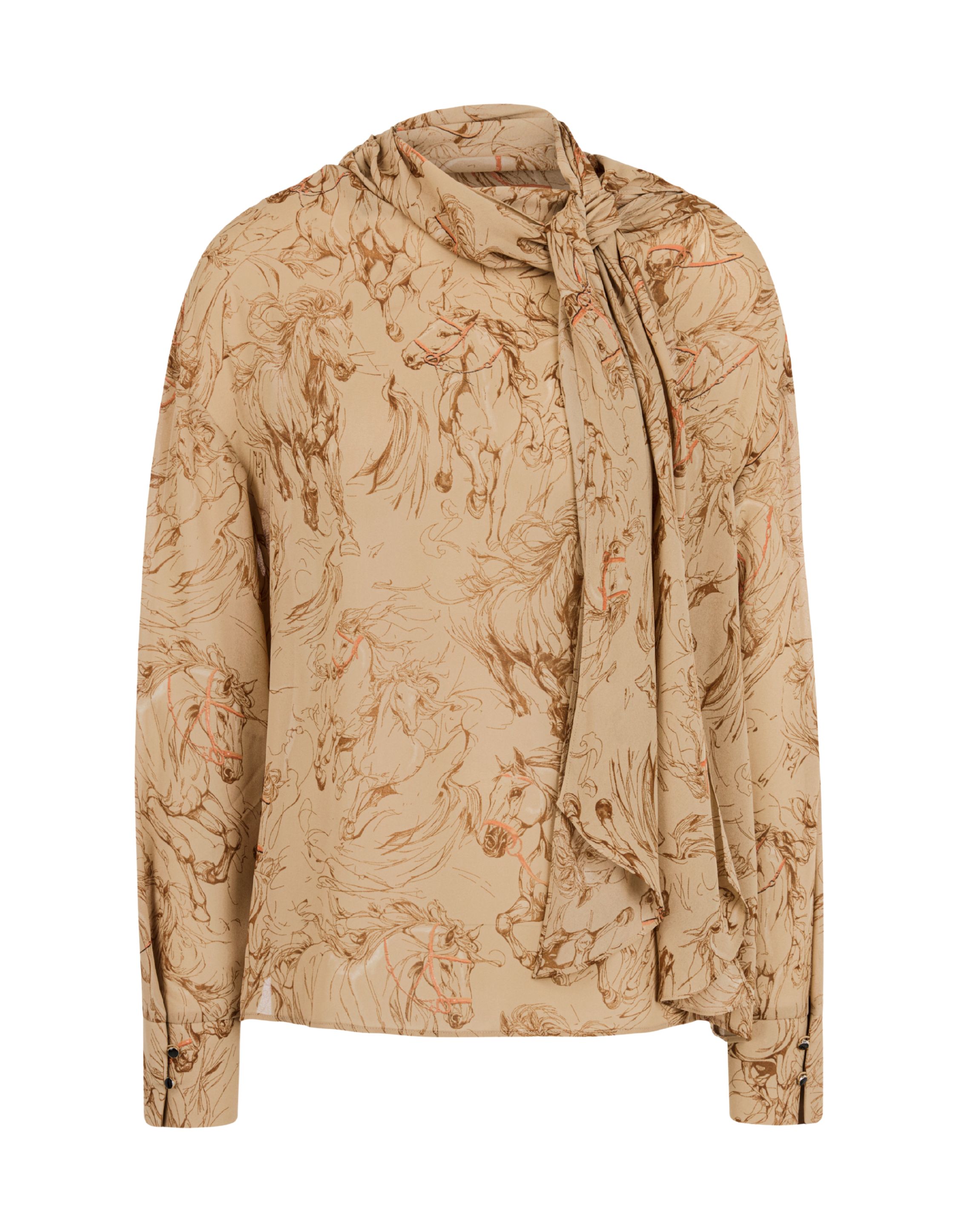 Marccain Blouse Blouses Bruin Bc 51.23 W20