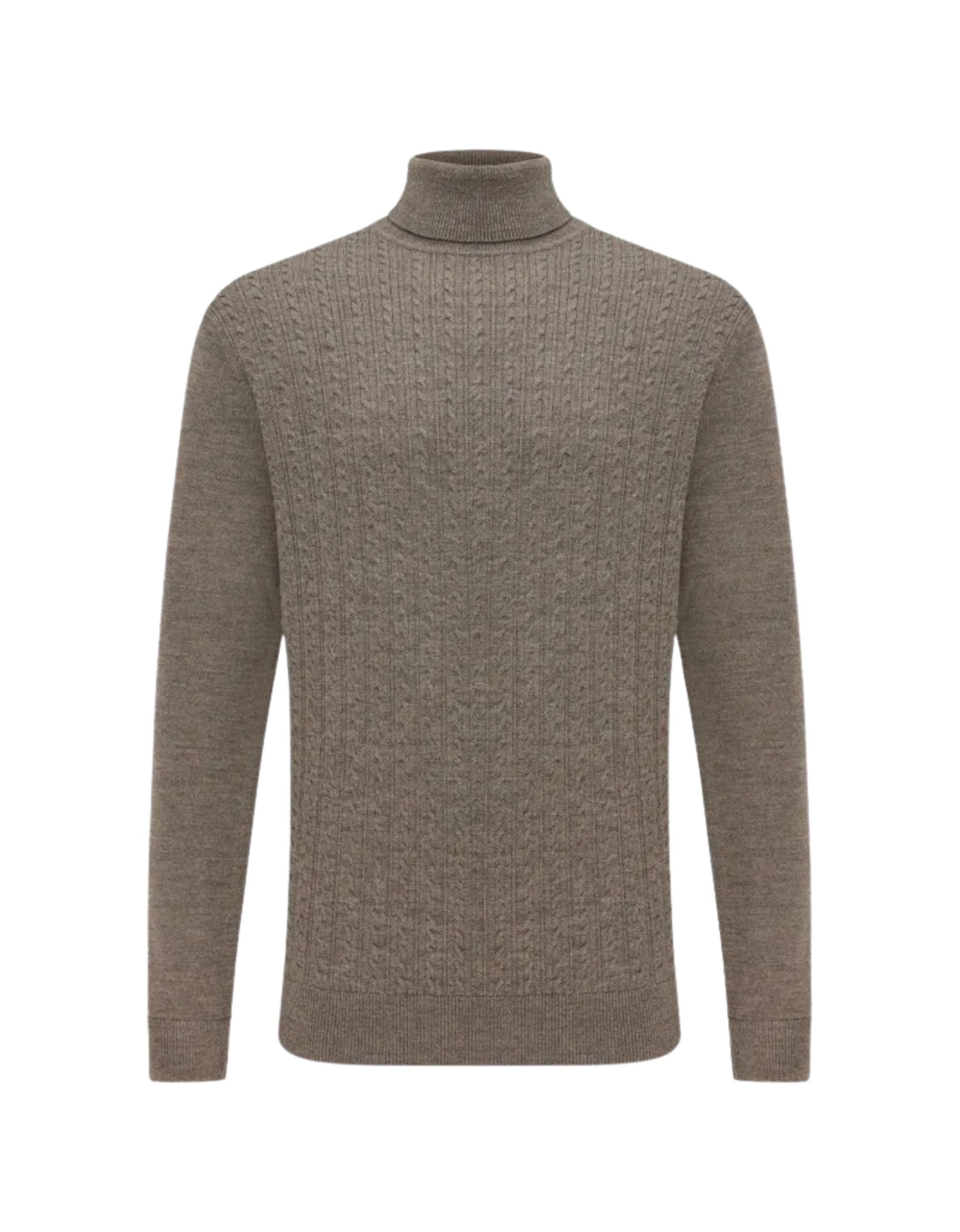 Gentiluomo Roll Neck Coltruien Donkerbruin K5169-263