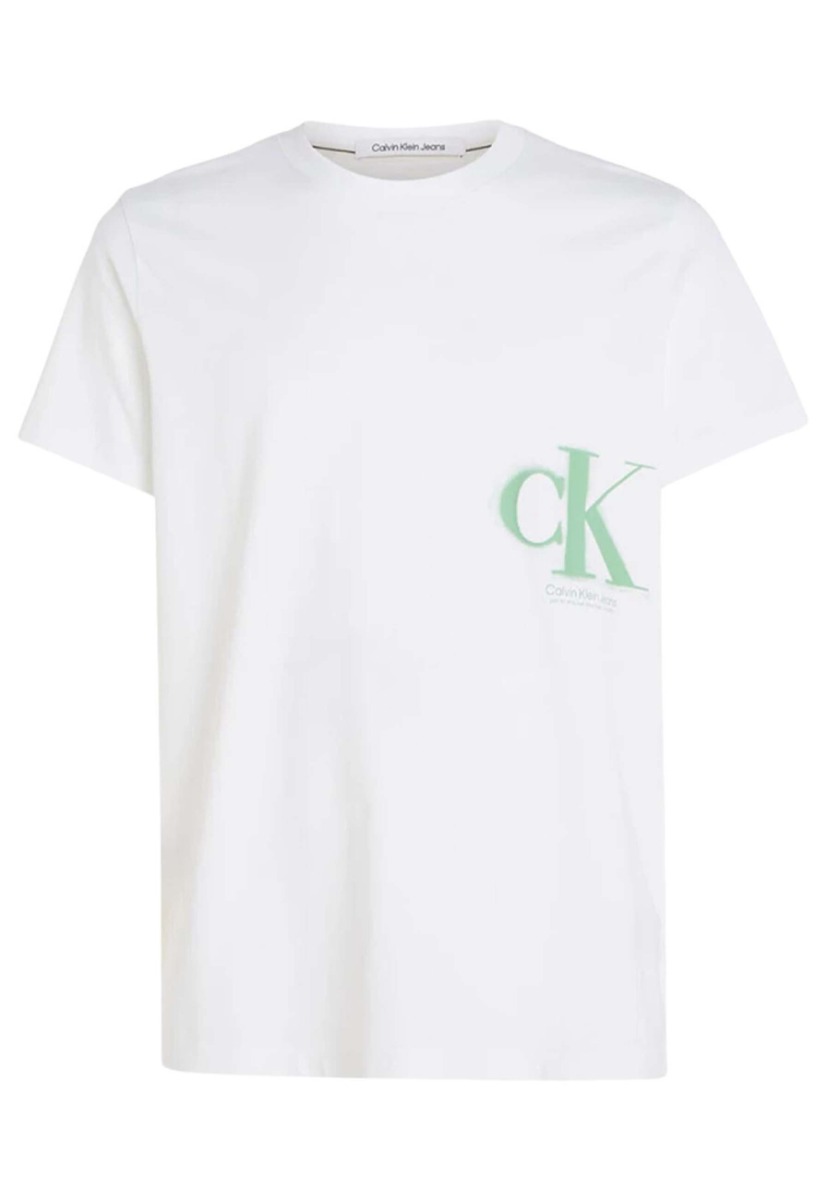 Calvin Klein Spray tee t-shirts wit Heren maat S