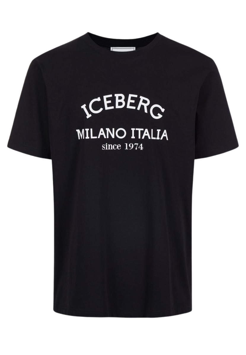 Iceberg Shirt Zwart maat S t-shirts zwart
