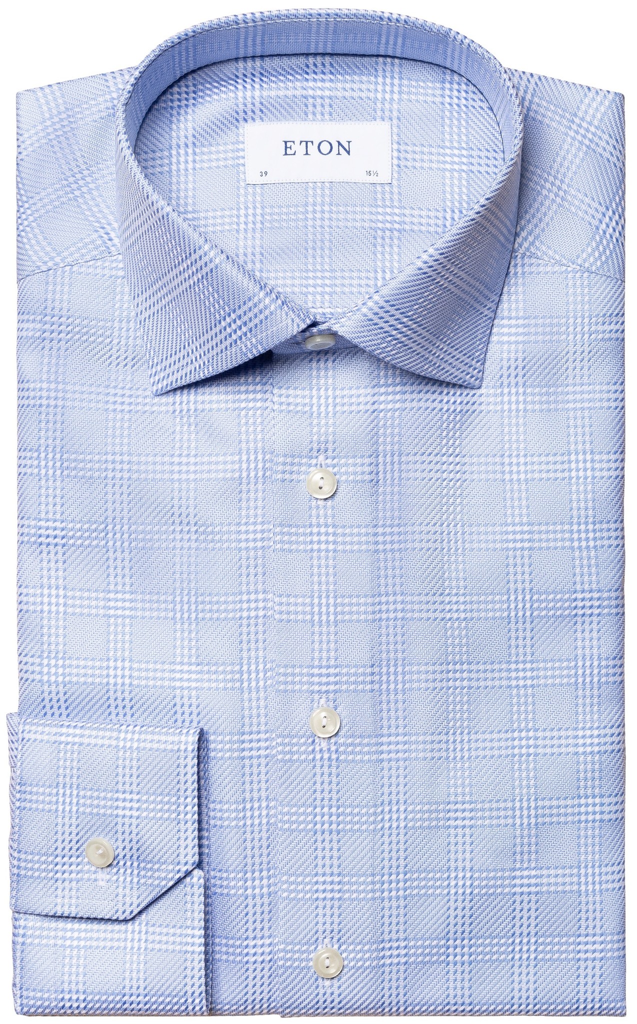 Eton lange mouw overhemden blauw Heren maat 43