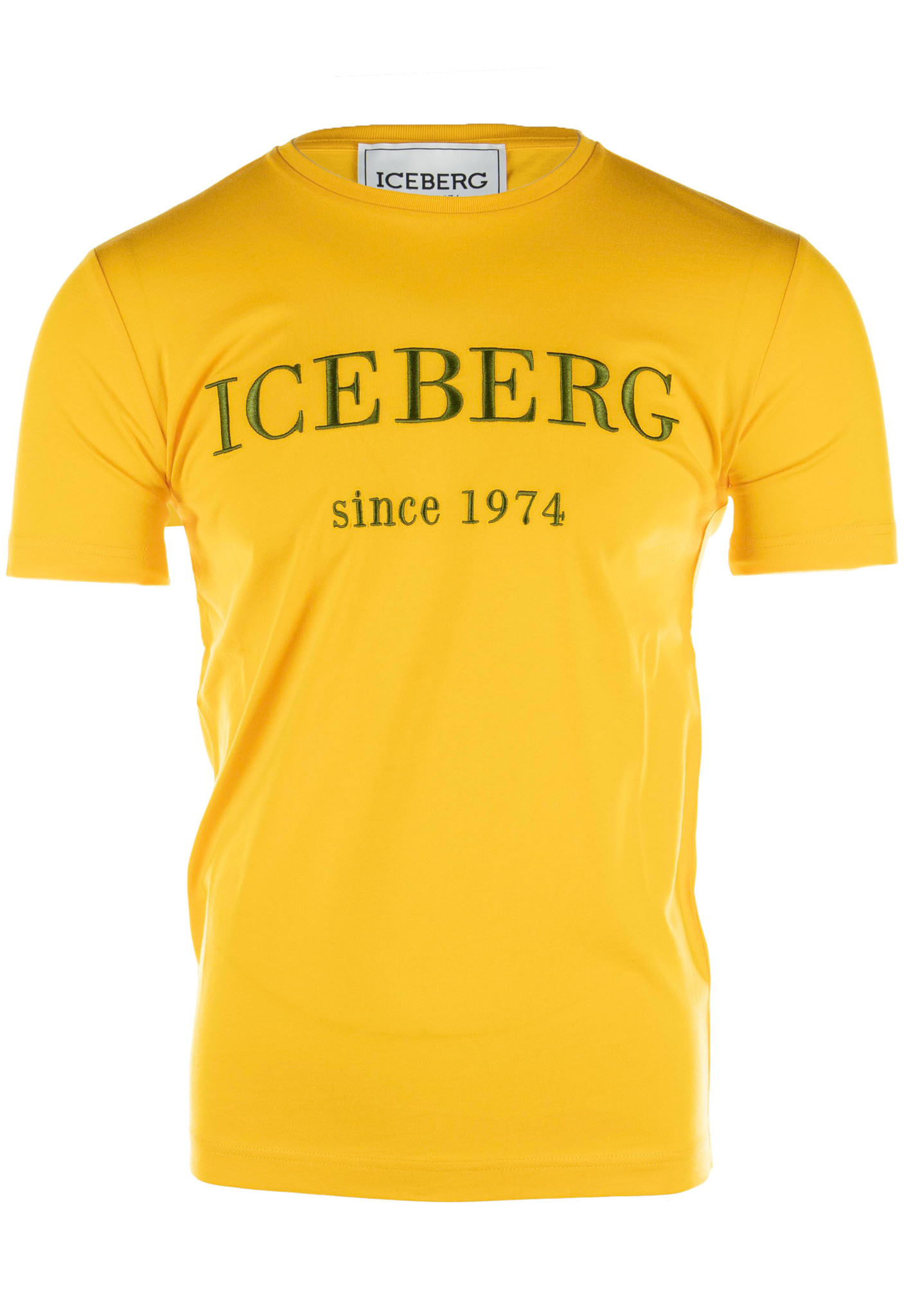 Iceberg Heritage Logo T-shirt Geel Heren maat XXXL