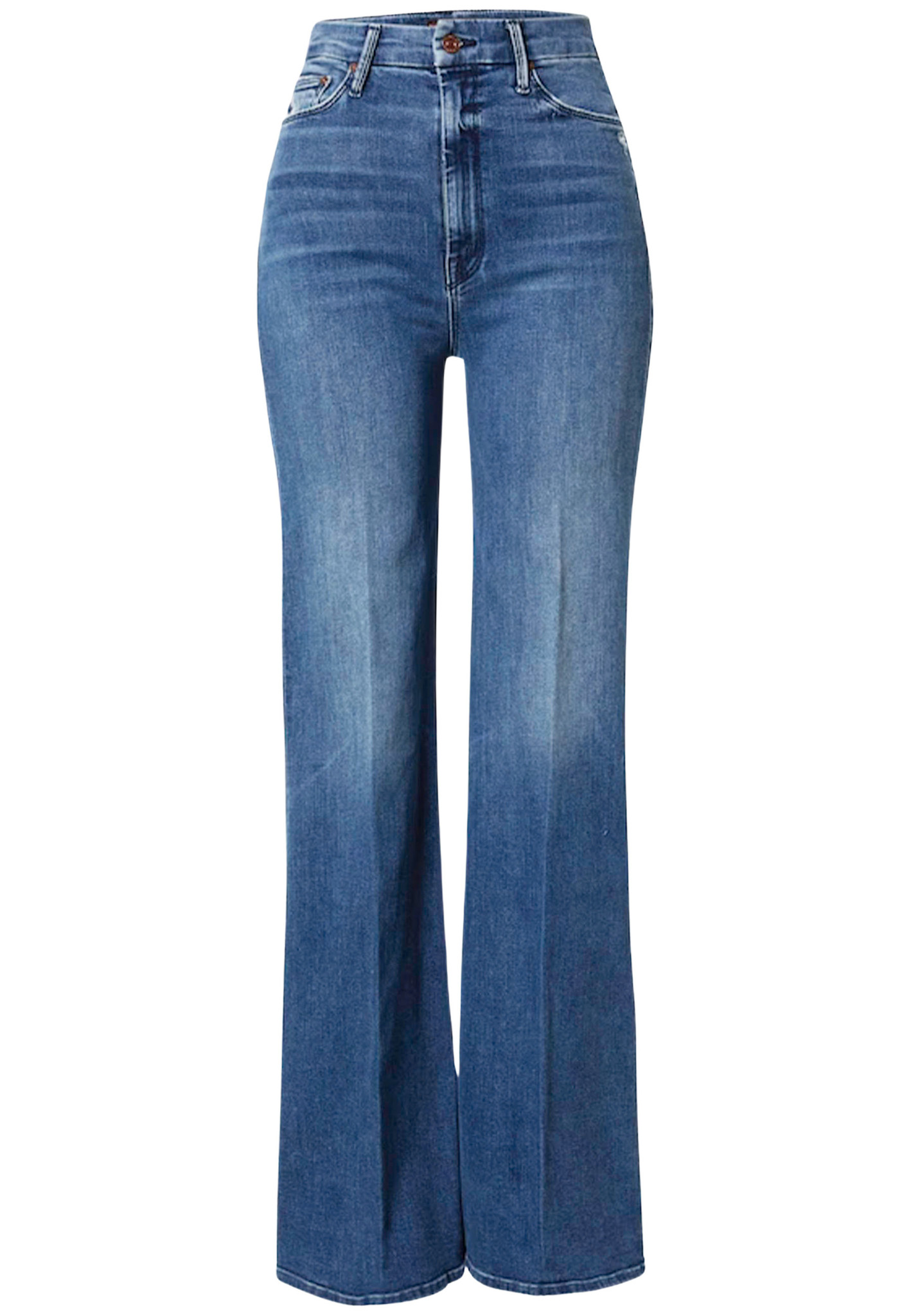 Mother Roller Jeans Blauw Dames maat 28