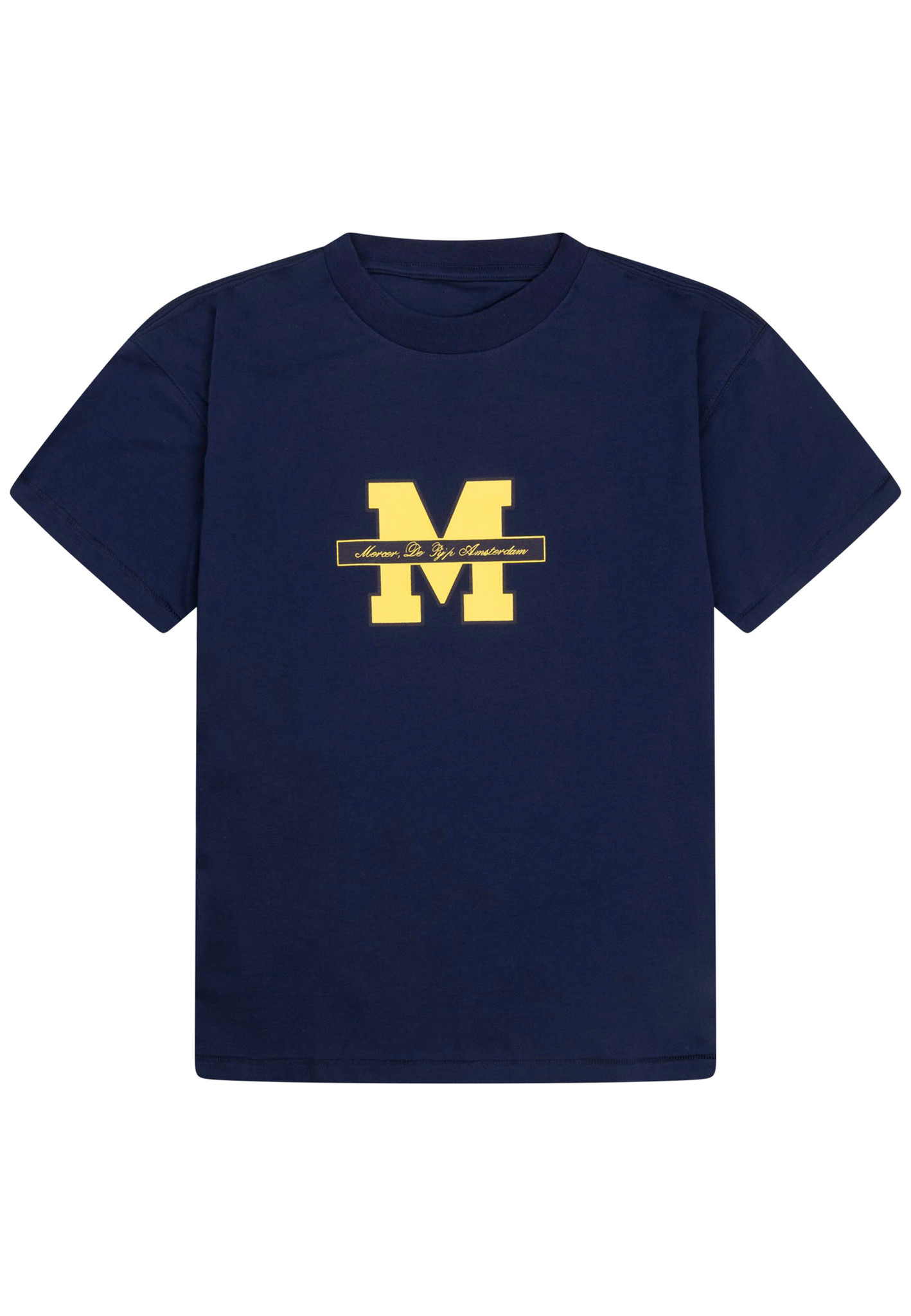 Mercer Meap231021 t-shirts donkerblauw Heren maat XL