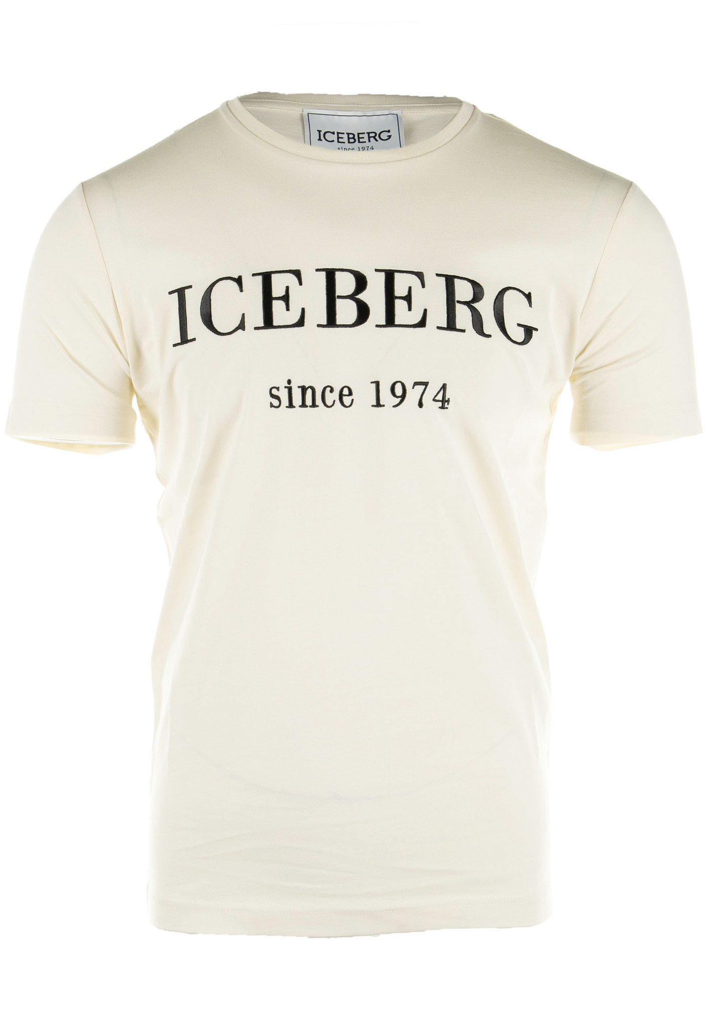 Iceberg Heritage Logo T-shirt Ecru Heren maat XXL
