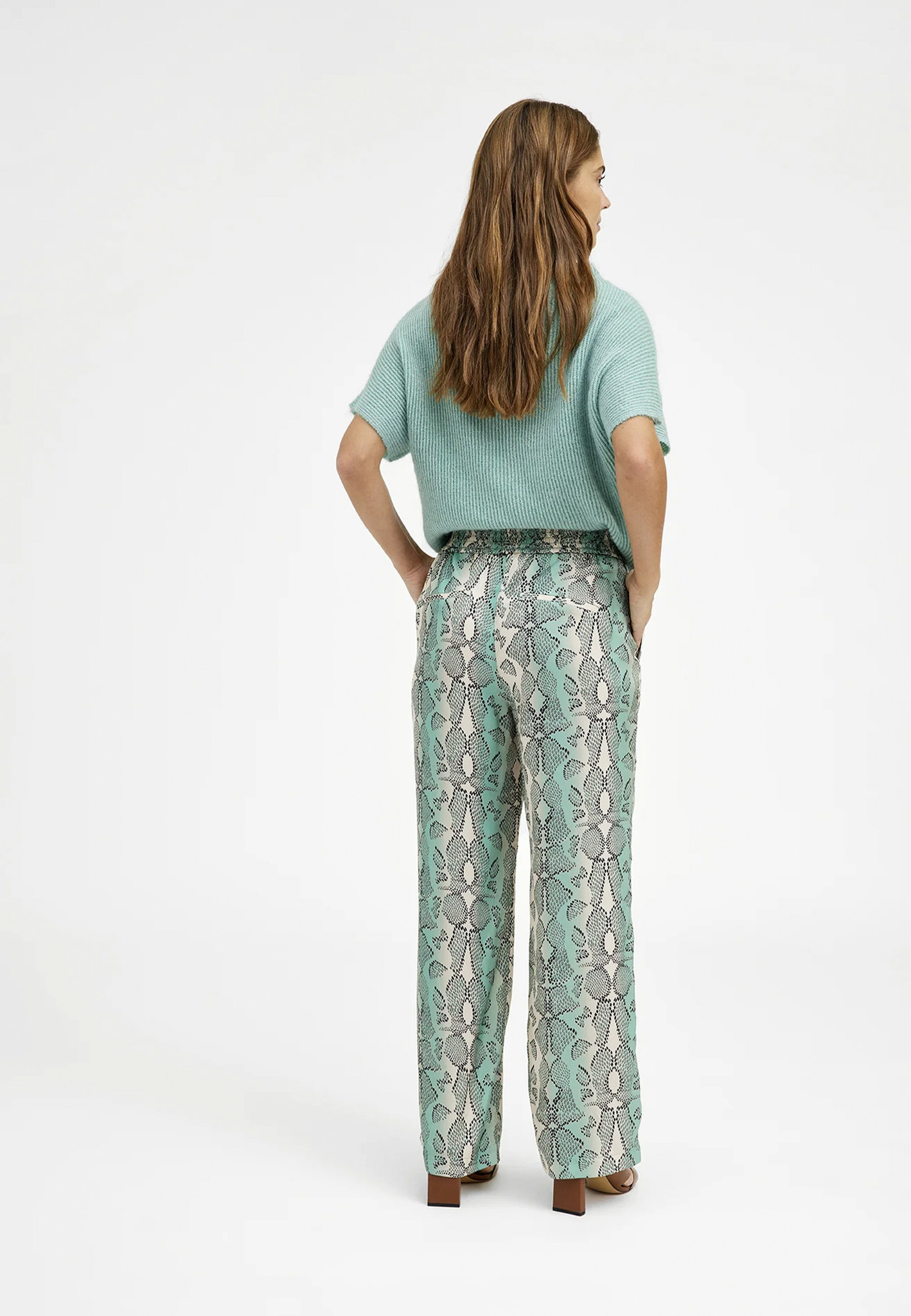 Gustav Eisa pantalon Turquoise Dames maat 38