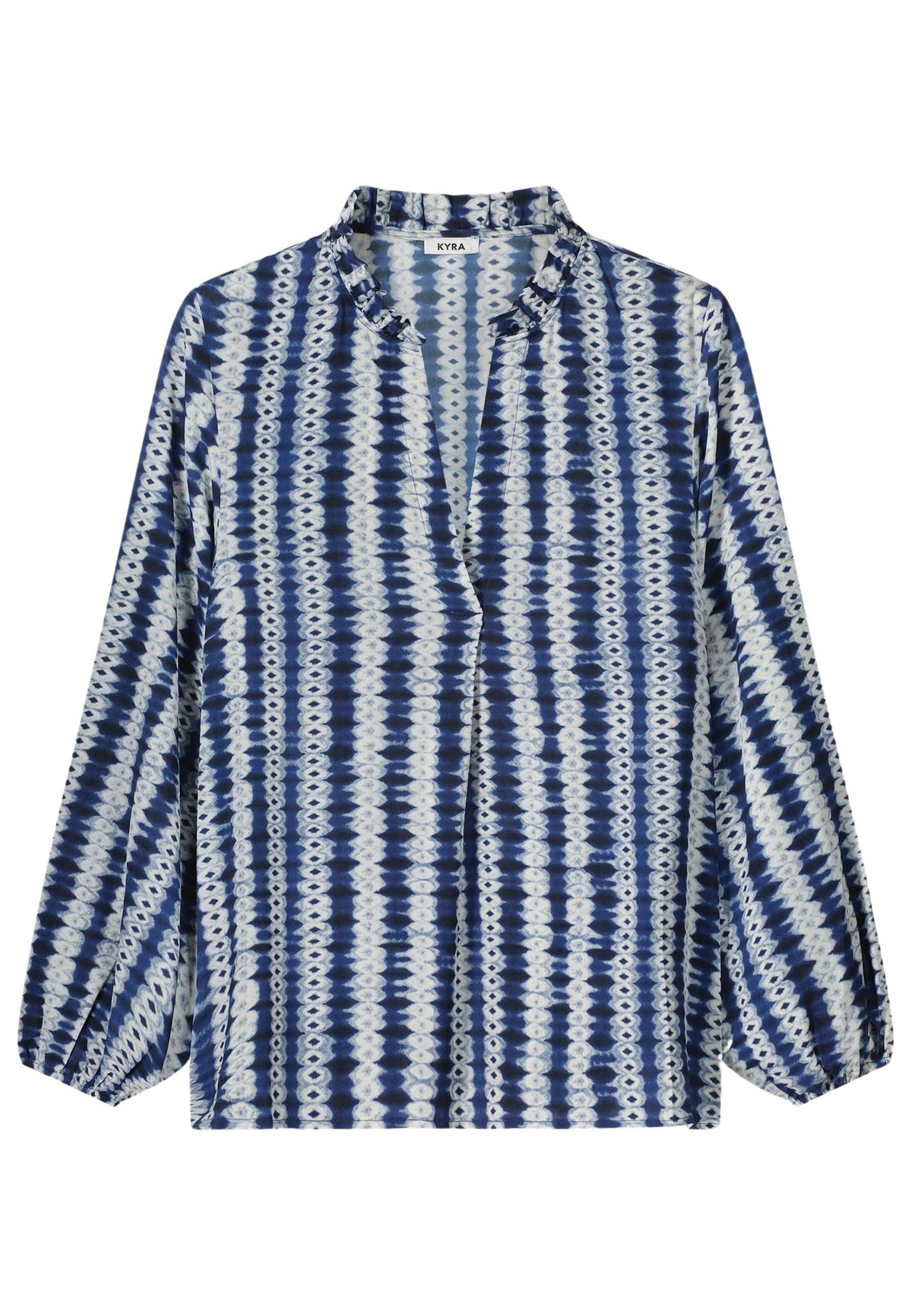Kyra Nouky Blouse Blauw Dames maat 40