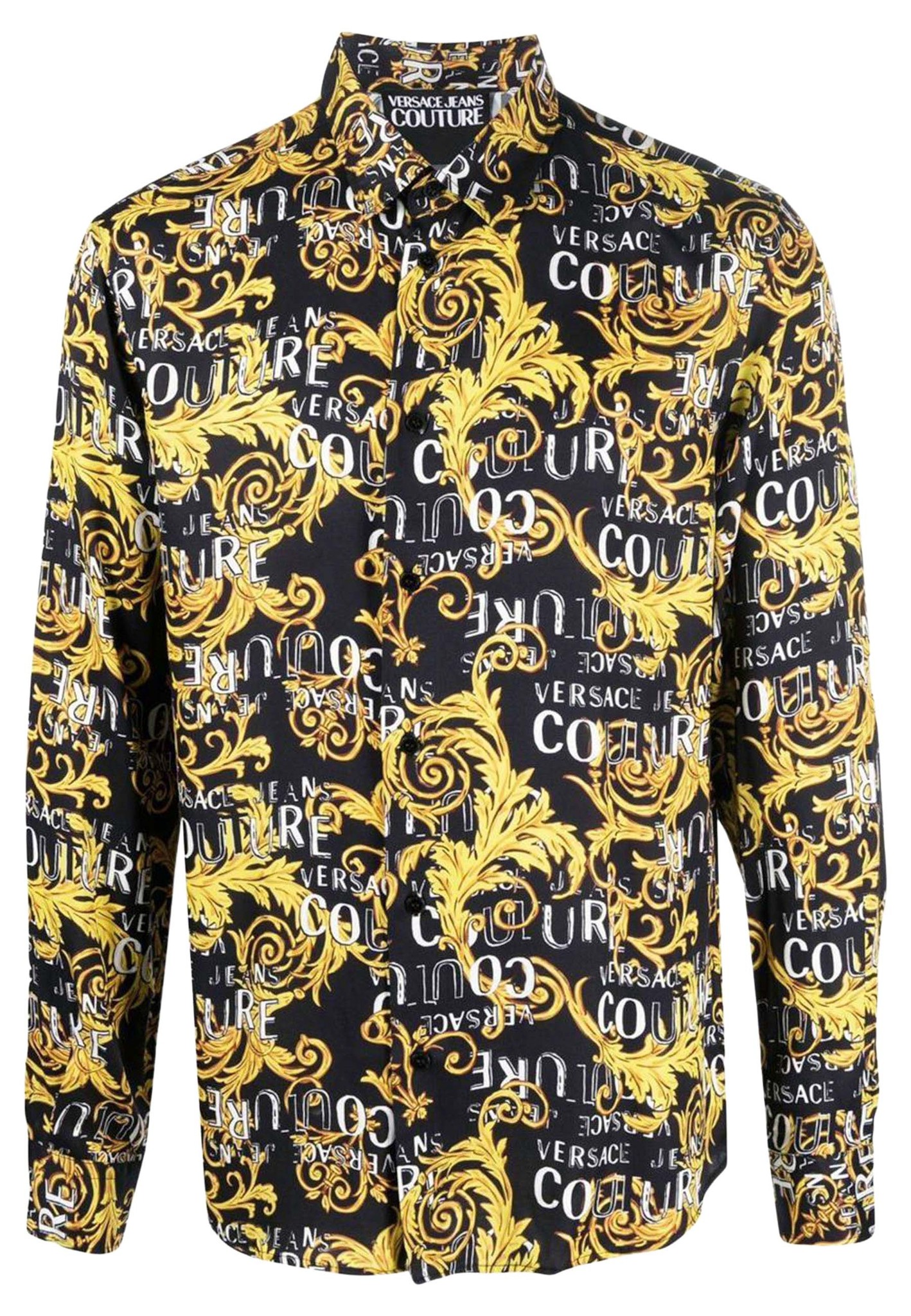 Versace Jeans lange mouw overhemden zwart Heren maat 50