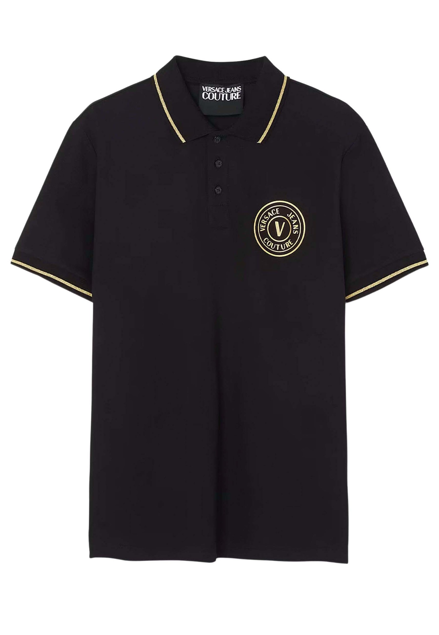 Versace Jeans V-emblem polos zwart Heren maat S