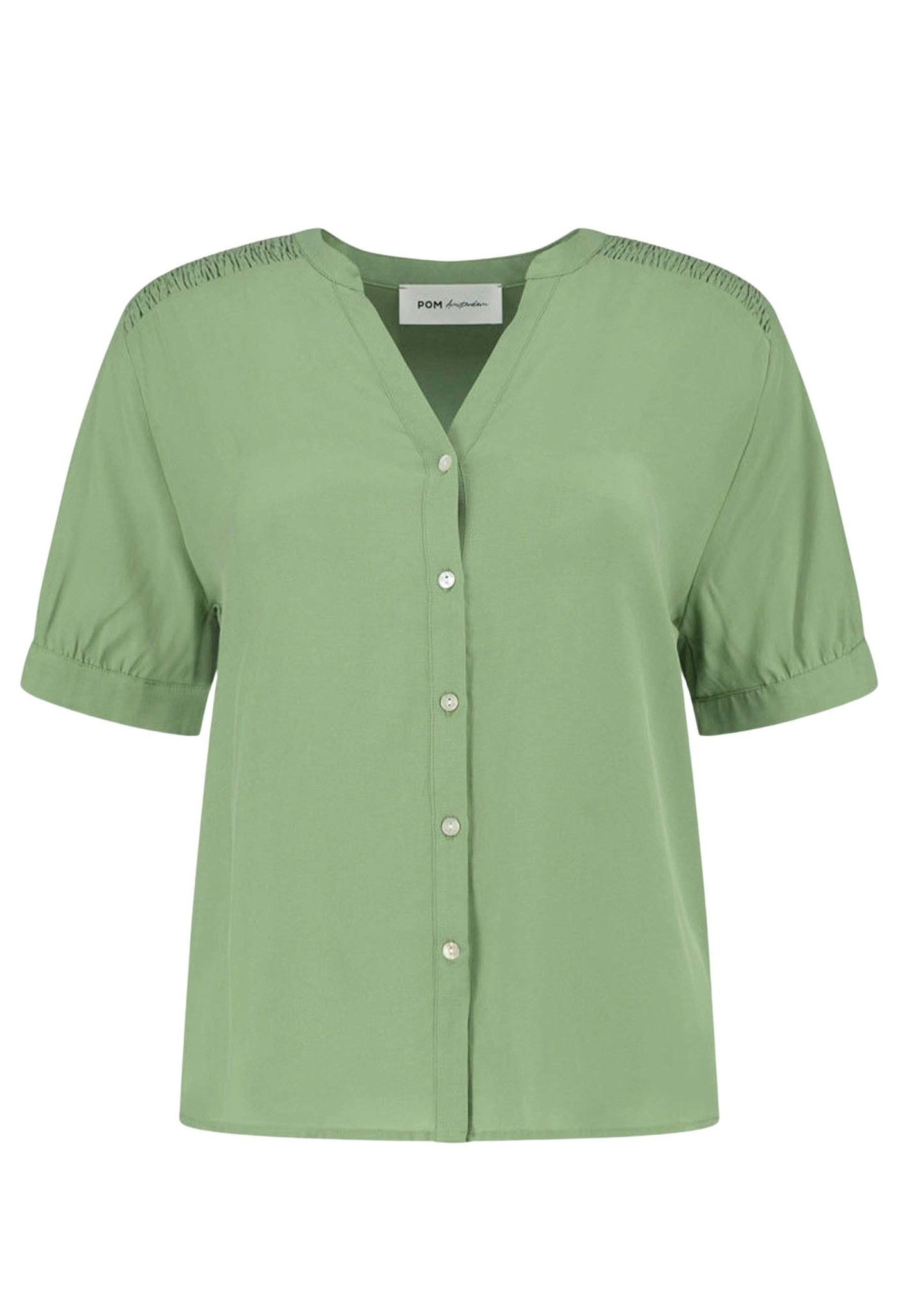 Pom Amsterdam Moss Green Blouse Dames maat 42
