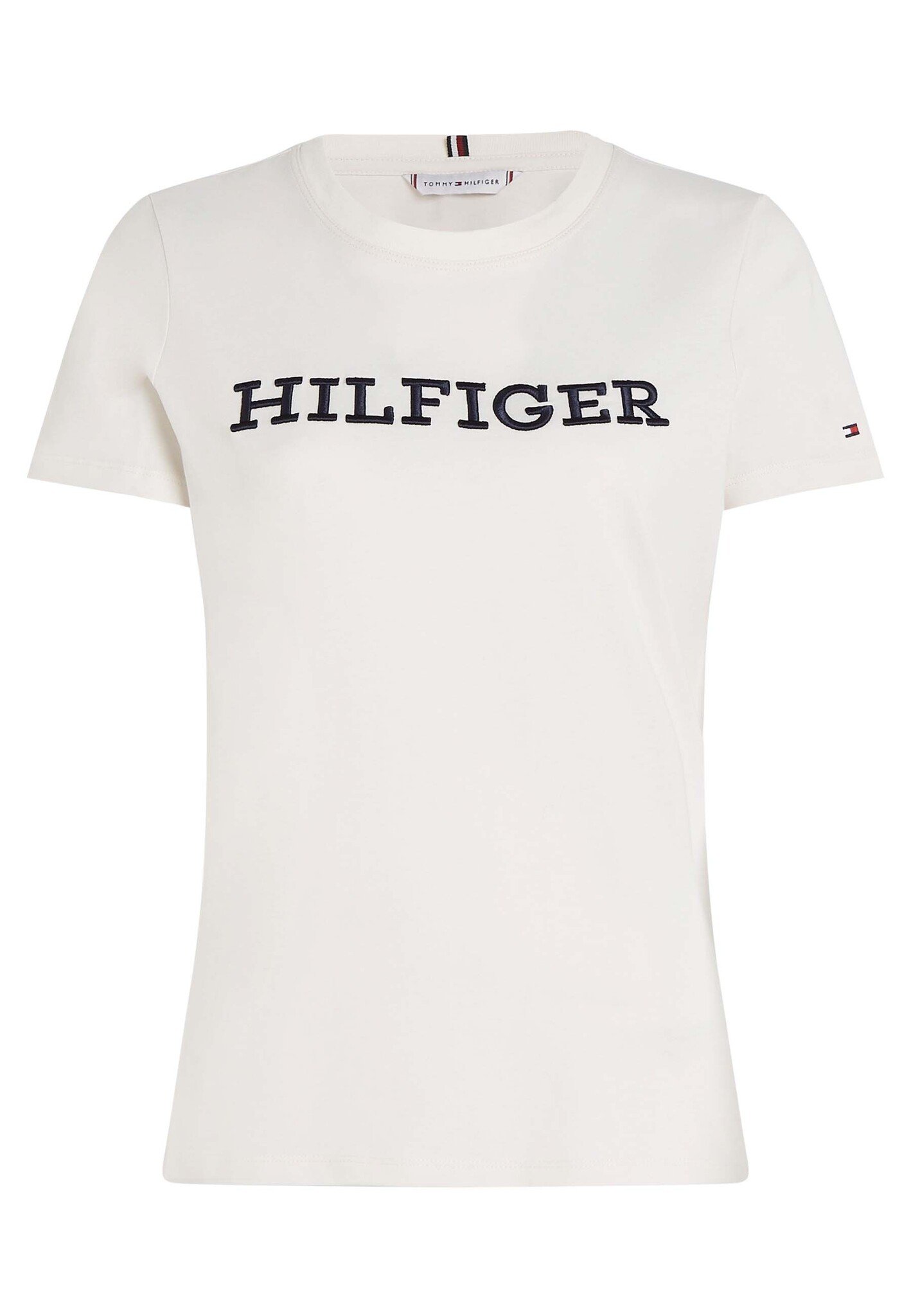 Tommy Hilfiger T-shirt Ecru Dames maat M