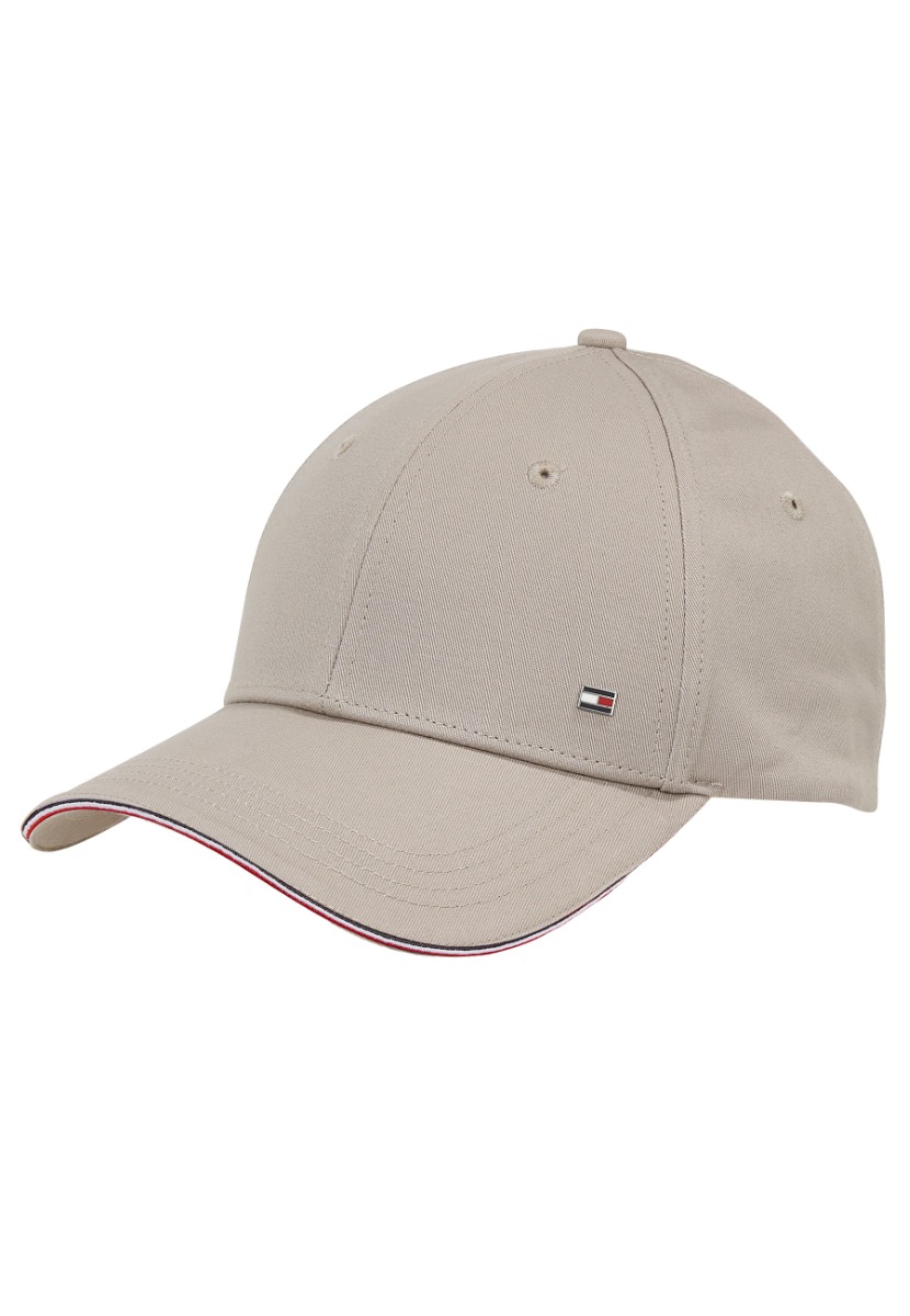Tommy Hilfiger Pet Taupe Katoen One Size Corporate petten taupe
