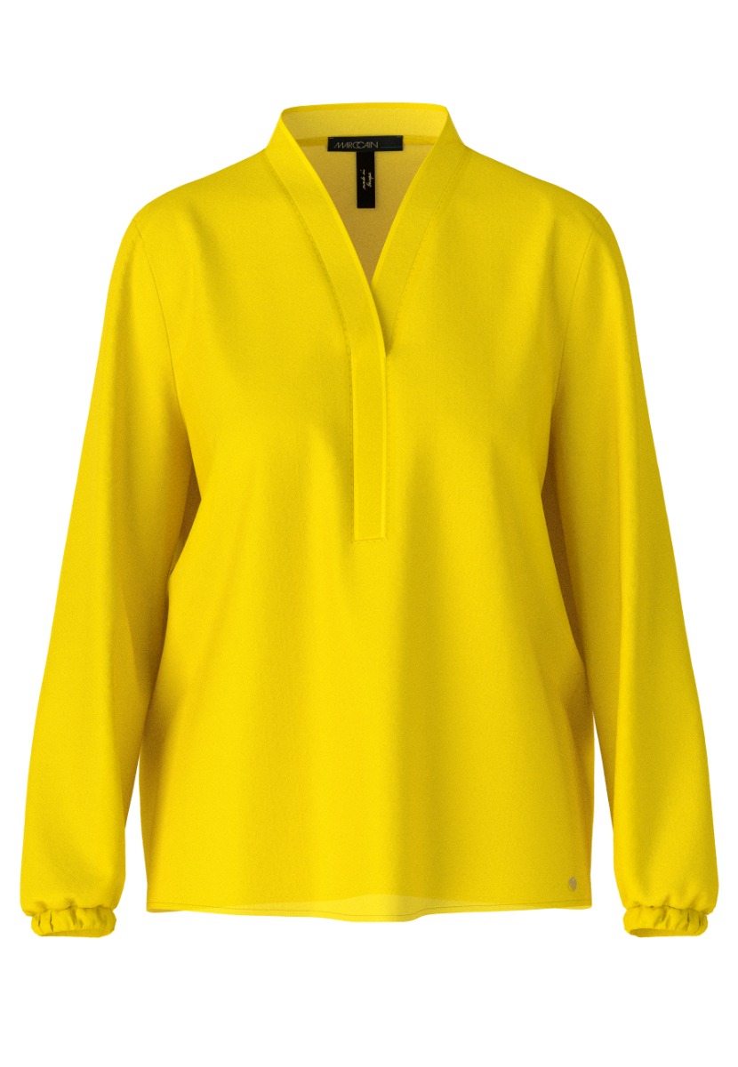 Marccain Blouse Geel Polyester maat 42 blouses geel