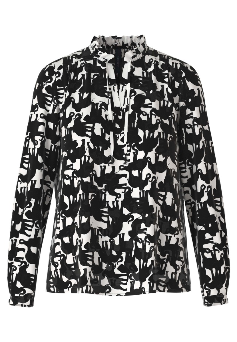 Marccain Blouse Zwart maat 40 Blouse zwart