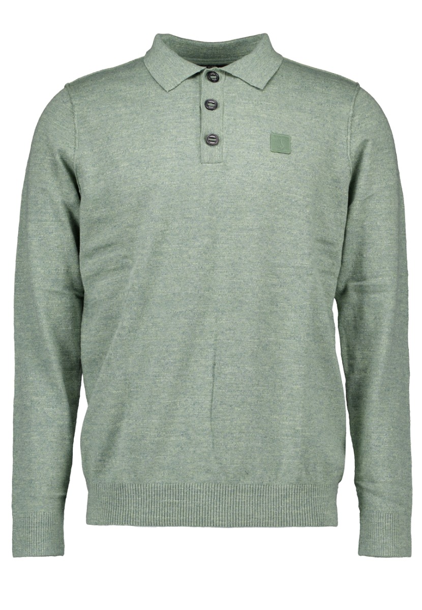 Butcher of Blue Trui Donkergroen Katoen maat XL Clifden polo truien donkergroen