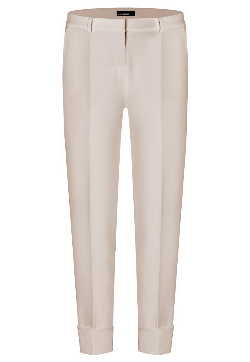 Cambio Broek Zand Polyester maat 34 Krystal pantalons zand