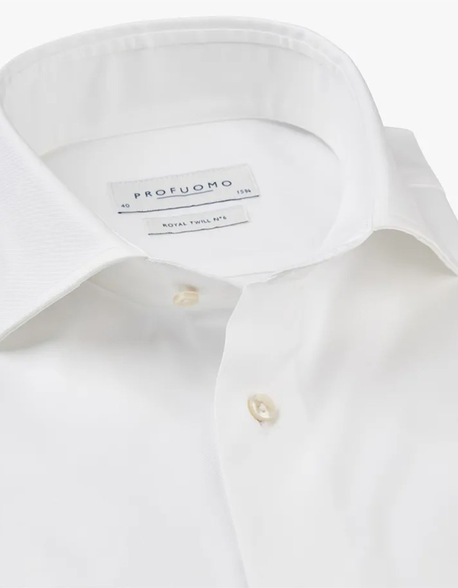 Profuomo  Lange Mouw Overhemden Wit Pp2hc10006 White