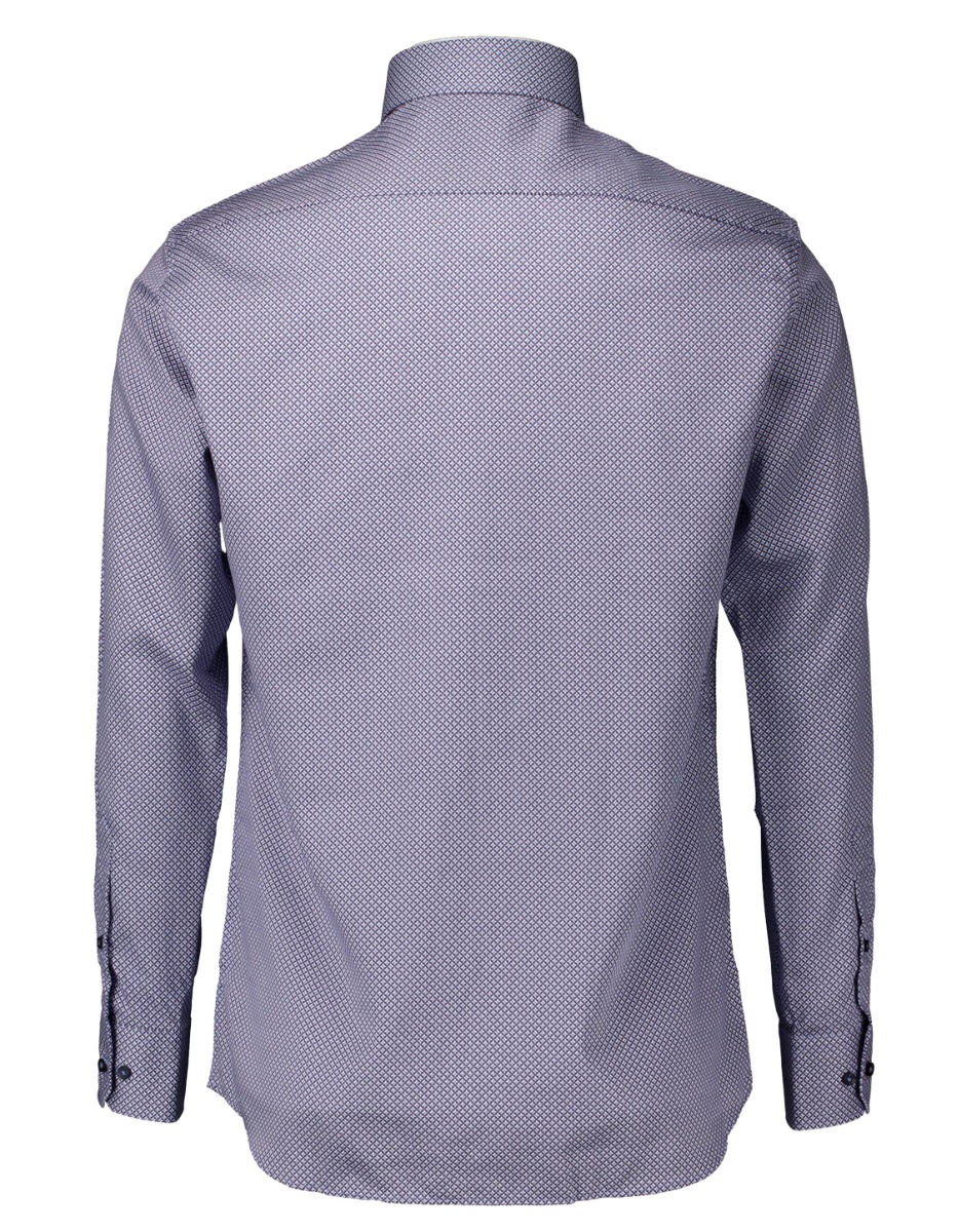 Eterna  Lange Mouw Overhemden Blauw 4382 X19k