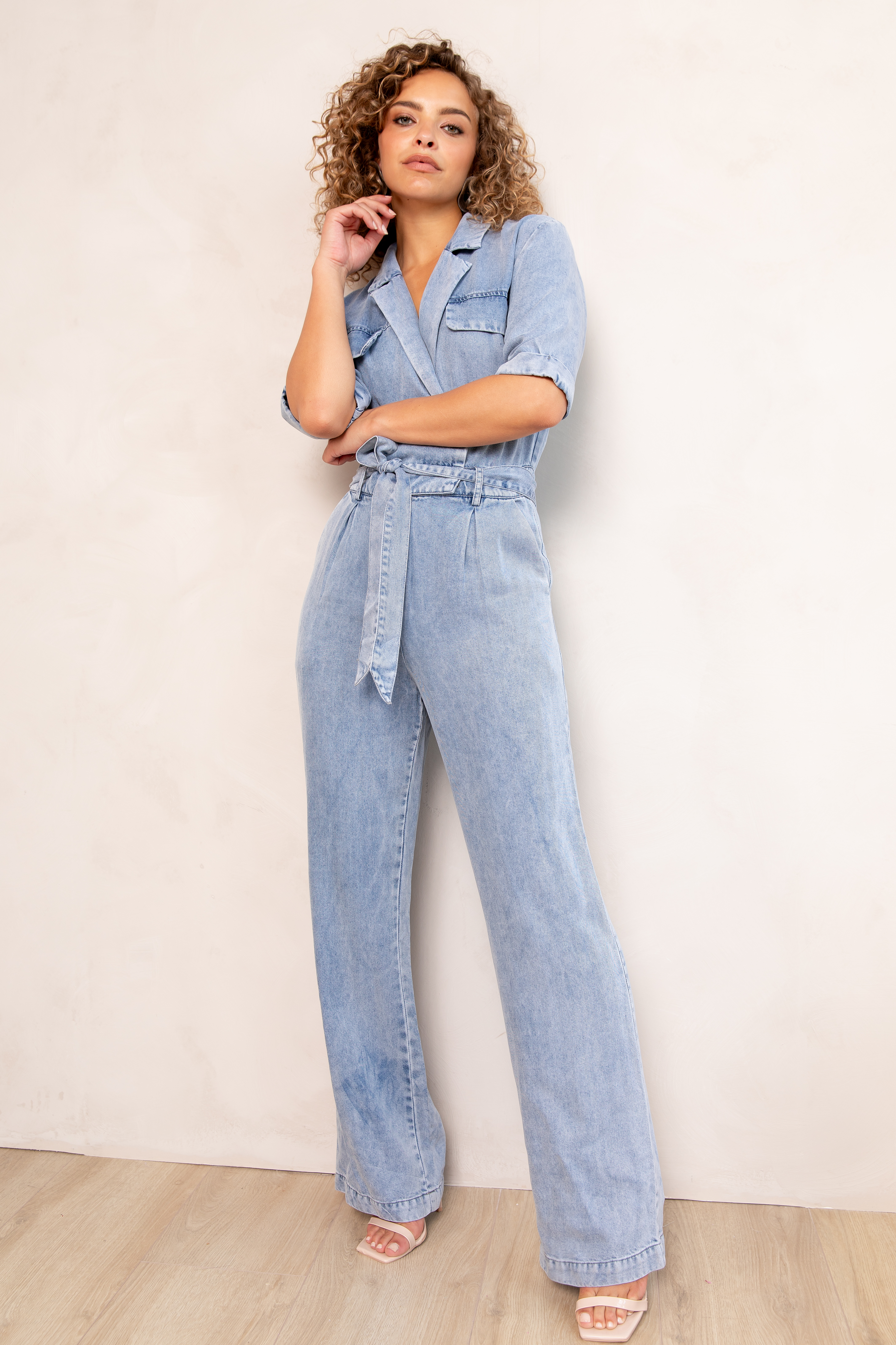 Freebird Jumpsuit  Blauw Yael Ss