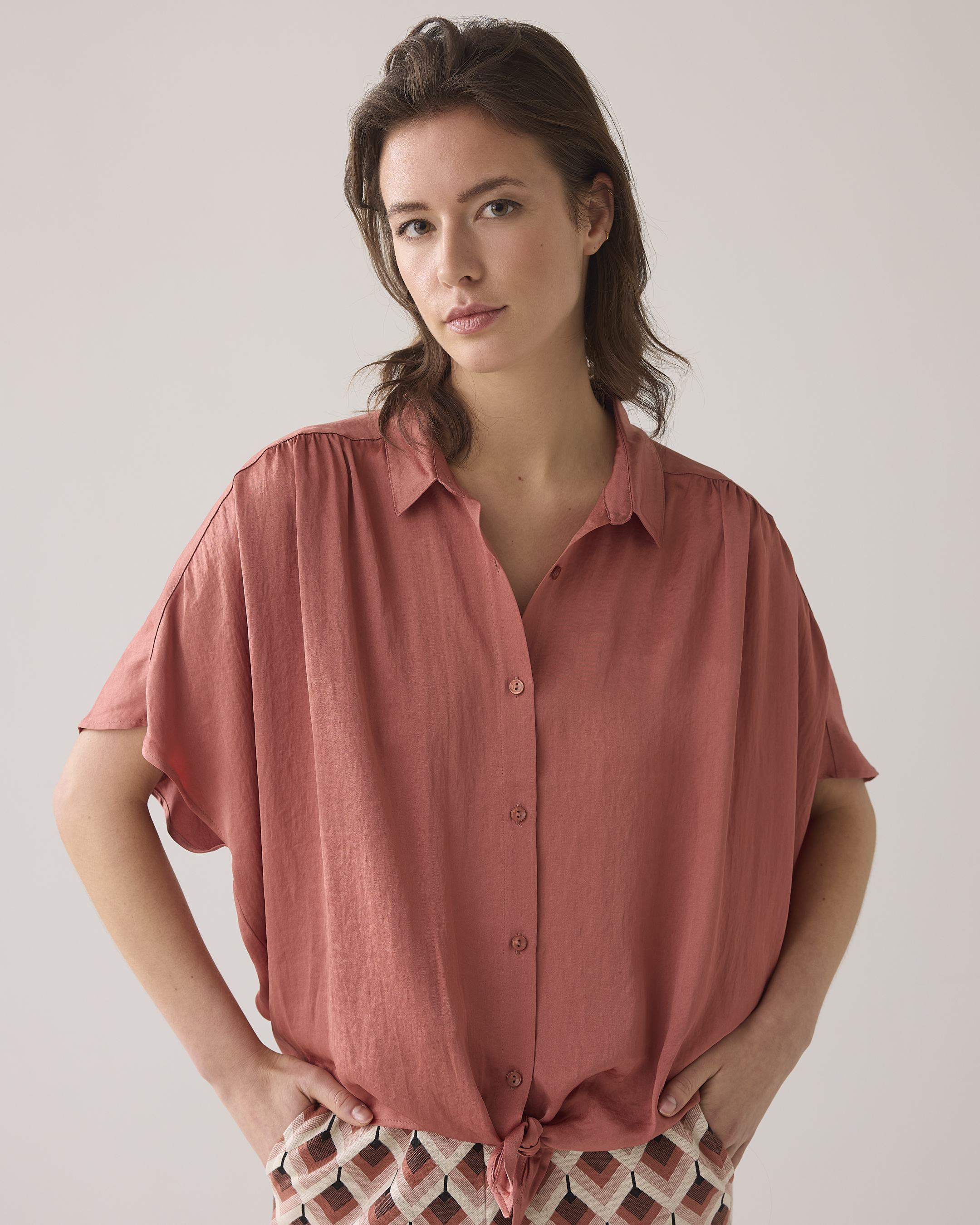 Summum Blouse Batsleeves Silky Touch  Oud Rose 2s3236-11817