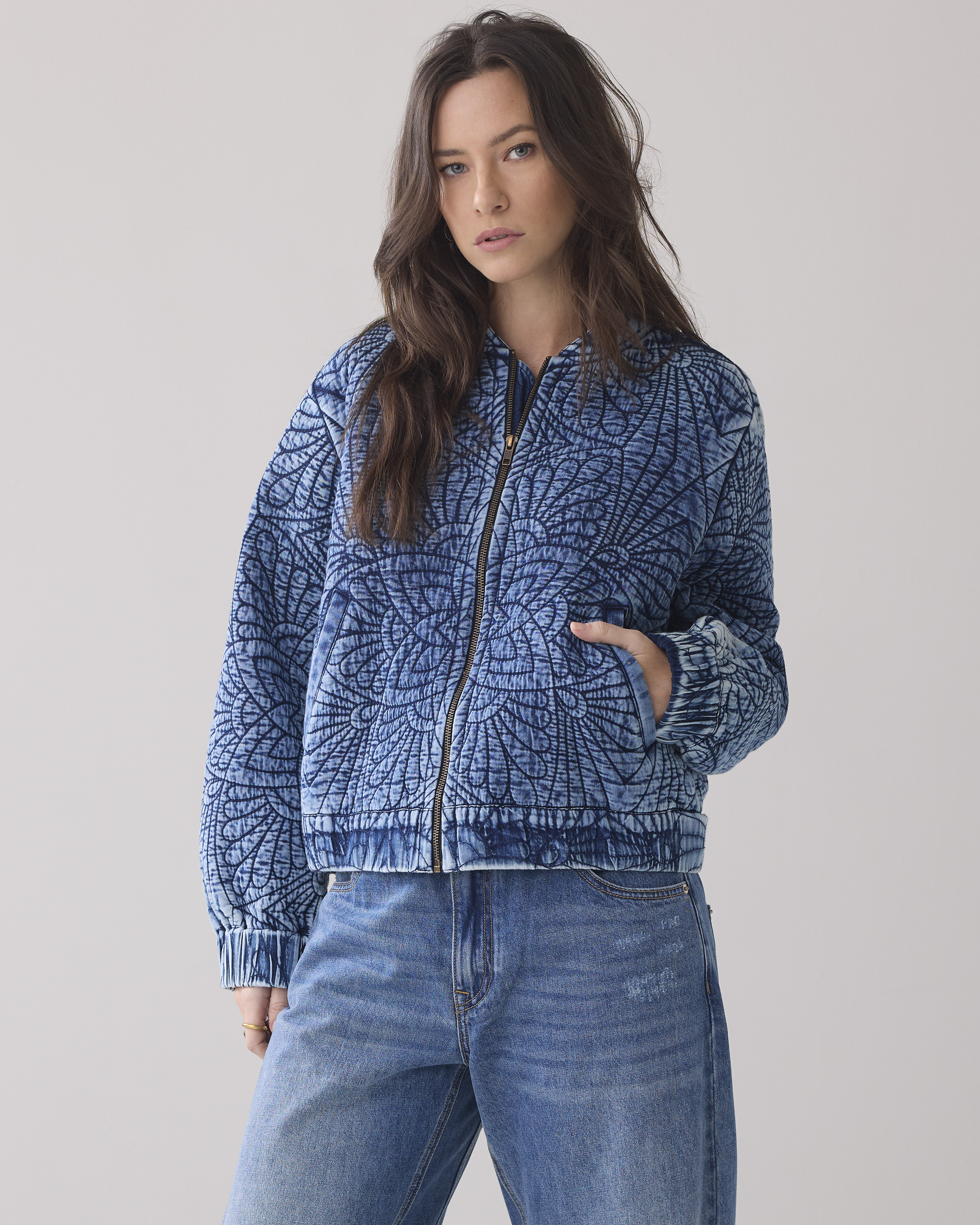 Summum Jacket Indigo Quilted  Blauw 1s1226-12210