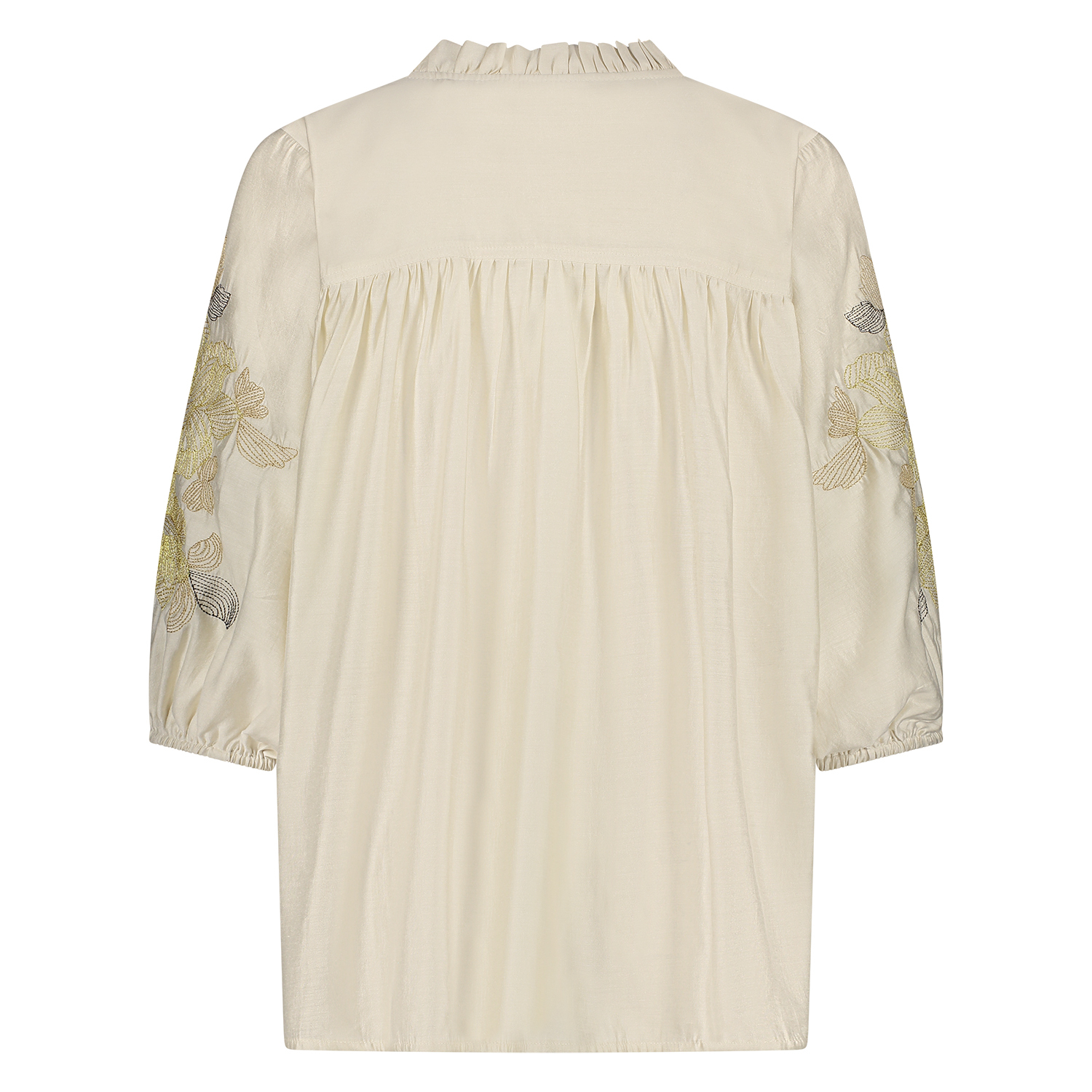 Nukus Tina Blouse Embroidery Blouses Off White Nks02097