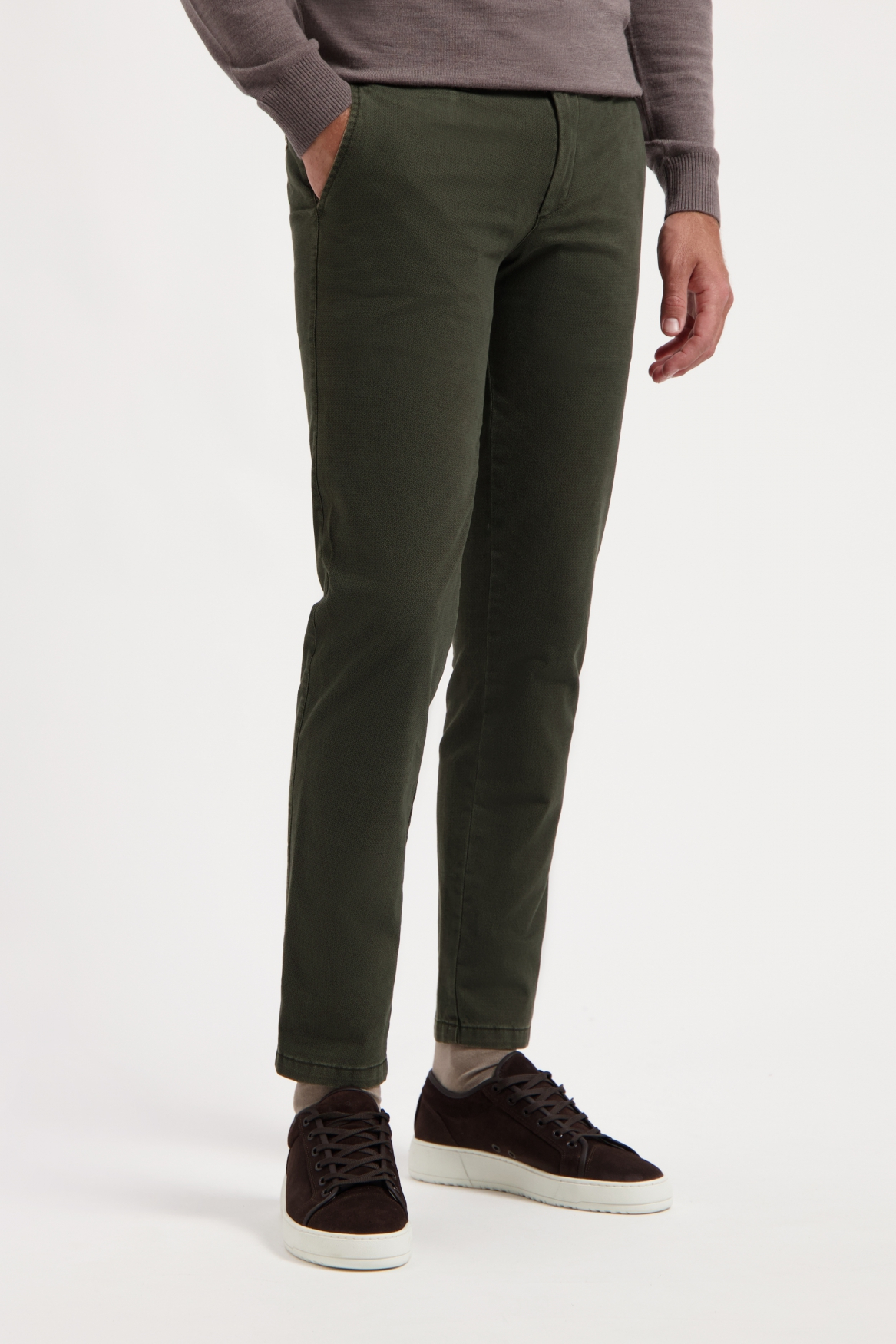 Com4 Modern Chino Collection Pantalons Donkergroen 21282120