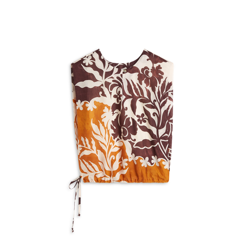 Summum Top Border Print Double  Multicolor 2s3479-12453