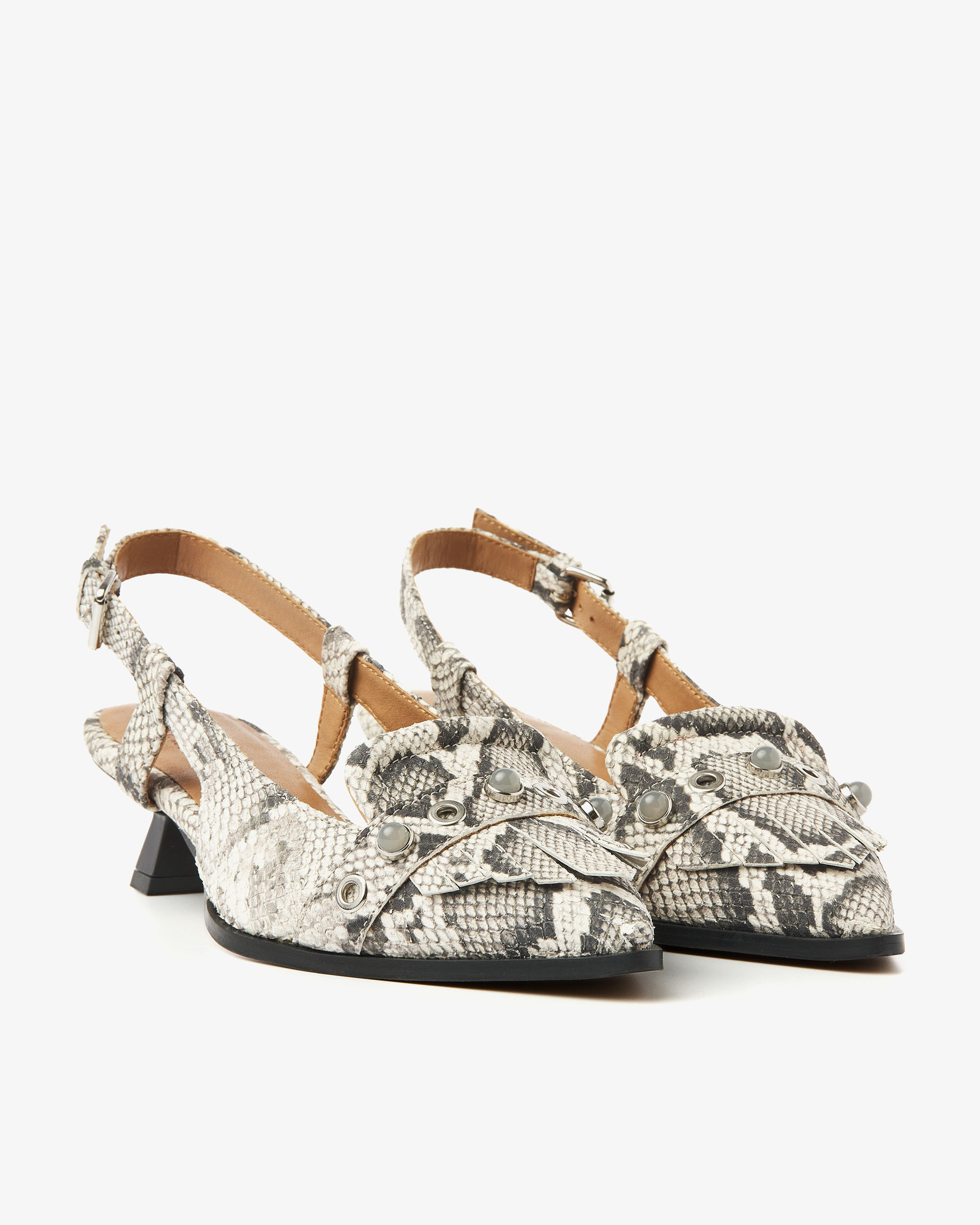 Via Vai Lea Aileen Kitten Heels Beige 62398