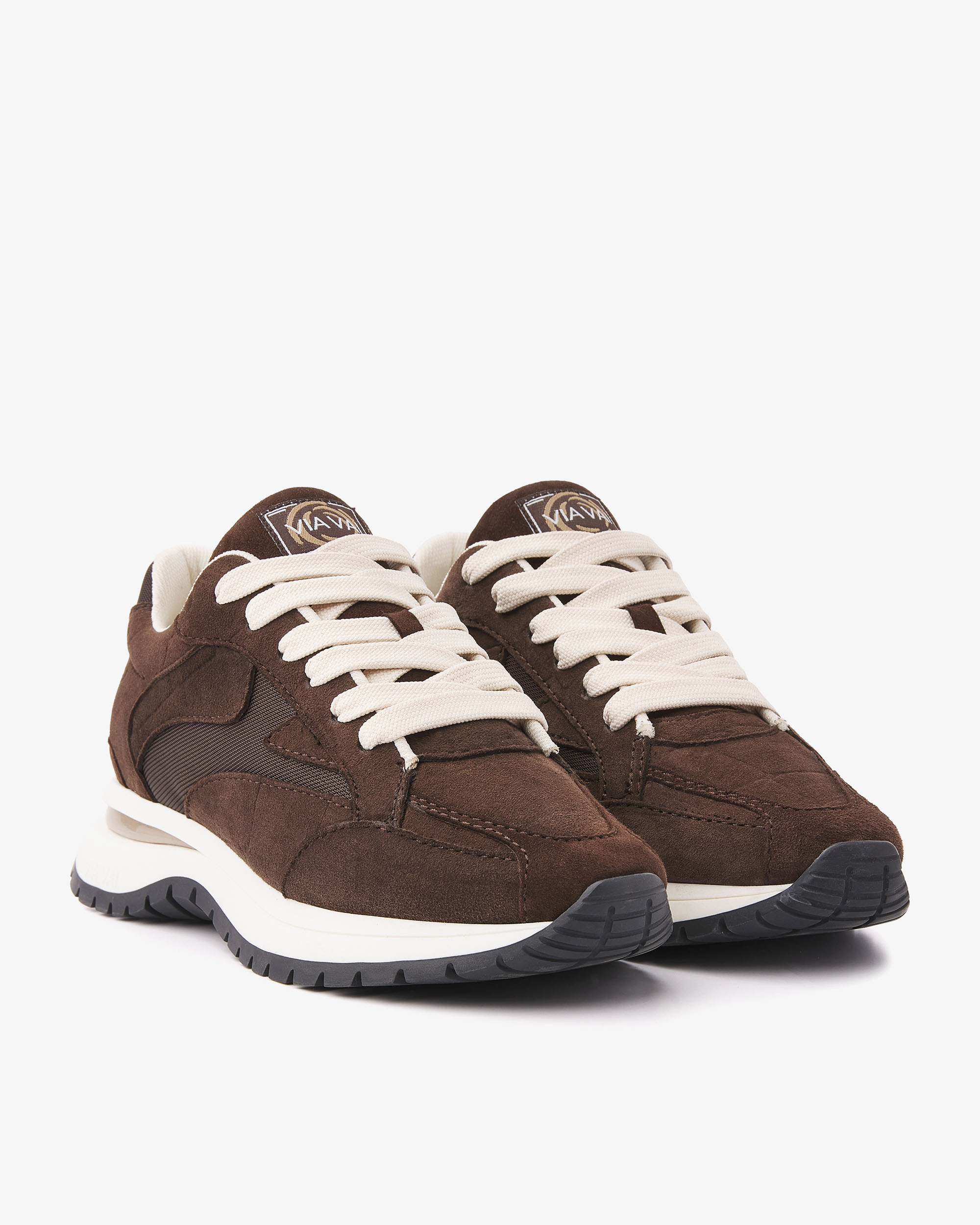 Via Vai Usher Riggs Sneakers Donkerbruin 62343