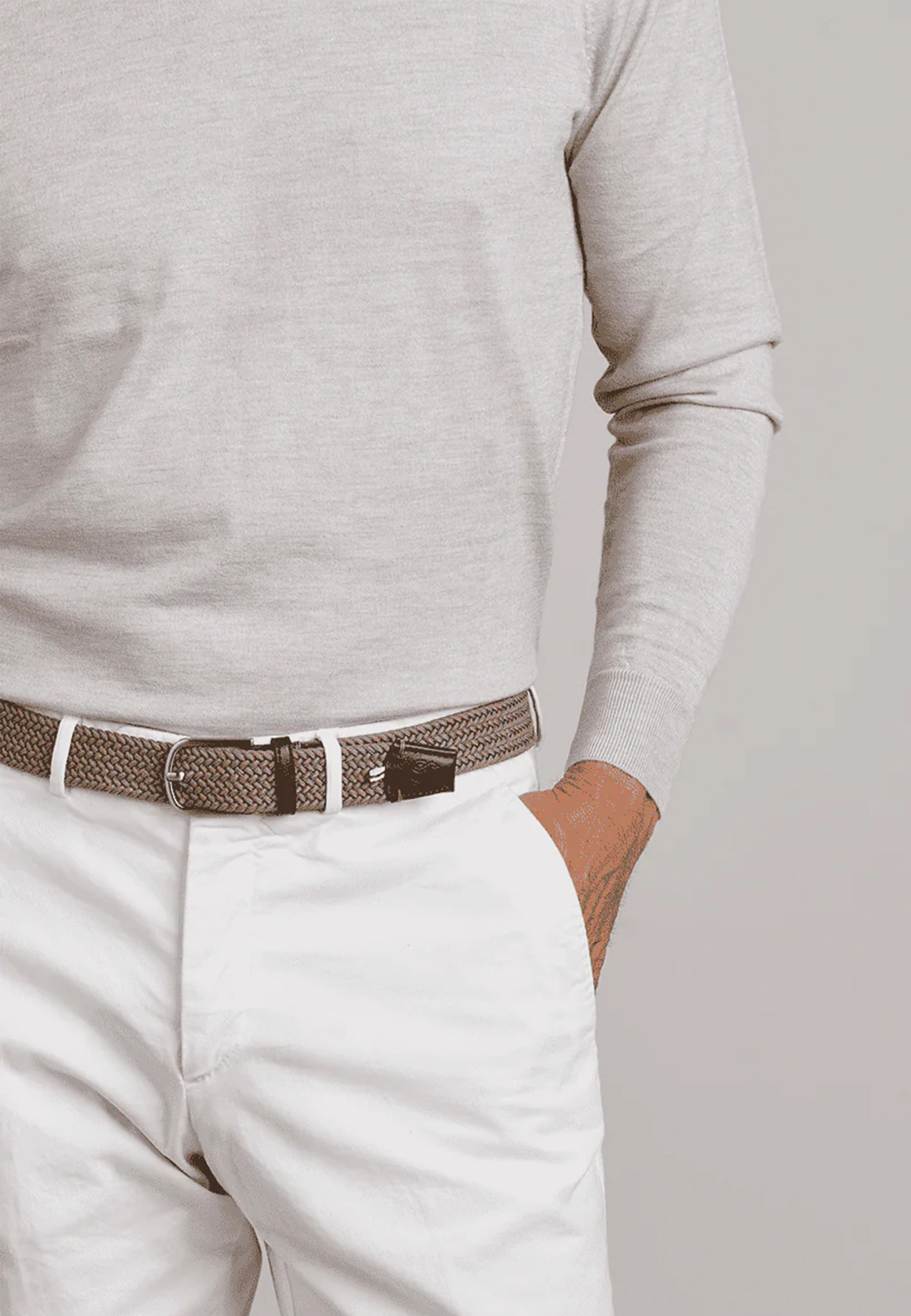 La Boucle Verbier Stoffen Riemen Taupe B10-100545 Taupe