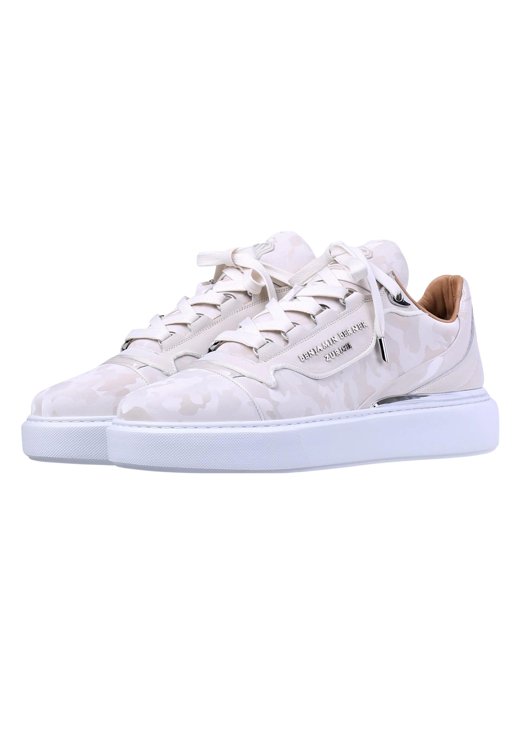 Benjamin Berner Reflective Camouflage Sneakers Creme Raphael Reflective
