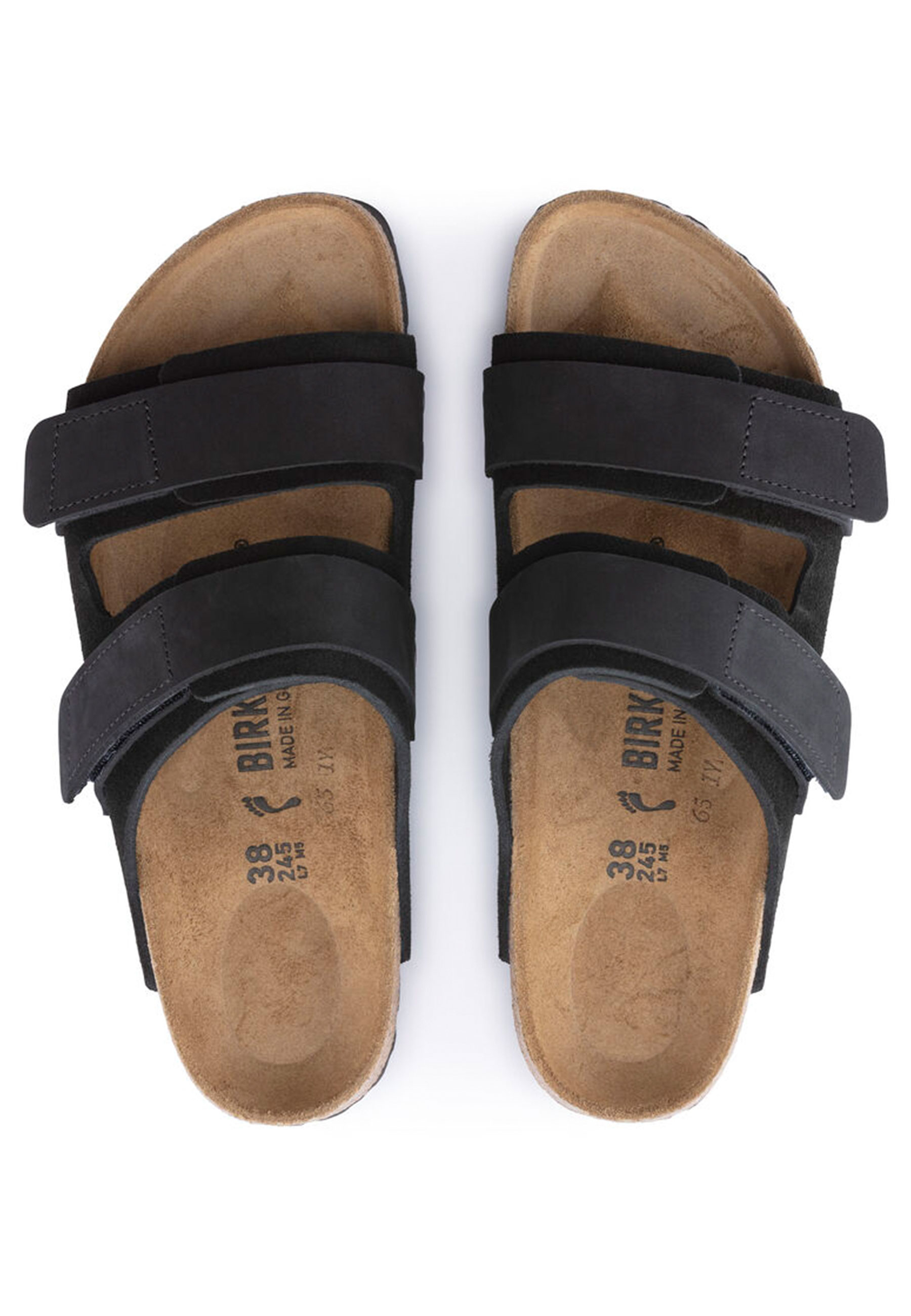 Birkenstock Lenb/leve Slippers Zwart Uji Lenb/leve