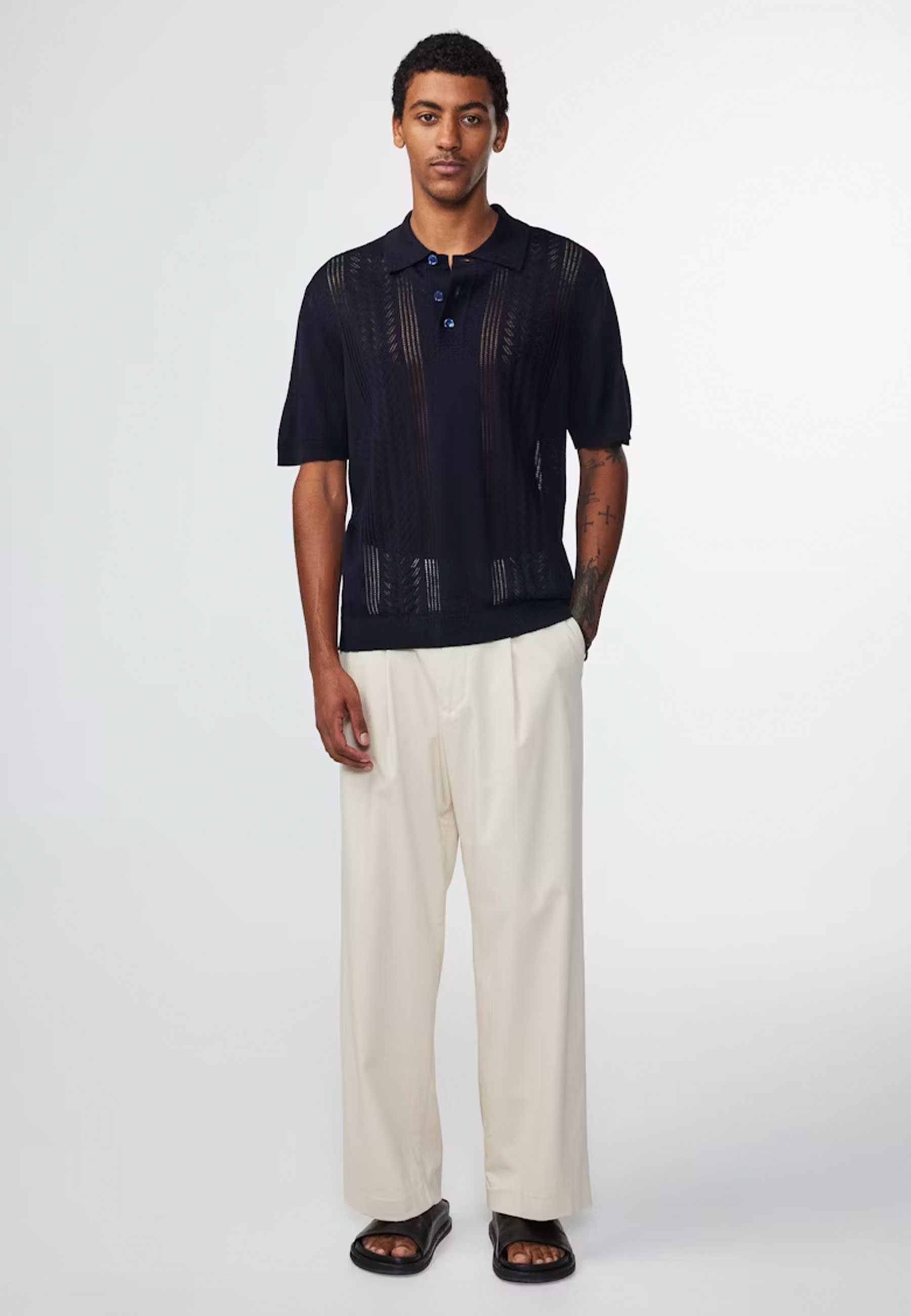 No Nationality Thor Ss Polos Donkerblauw Thor Ss 6539
