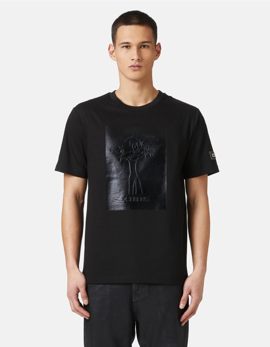 Iceberg  T-shirts Zwart 24i I1p 0 F02b 6304