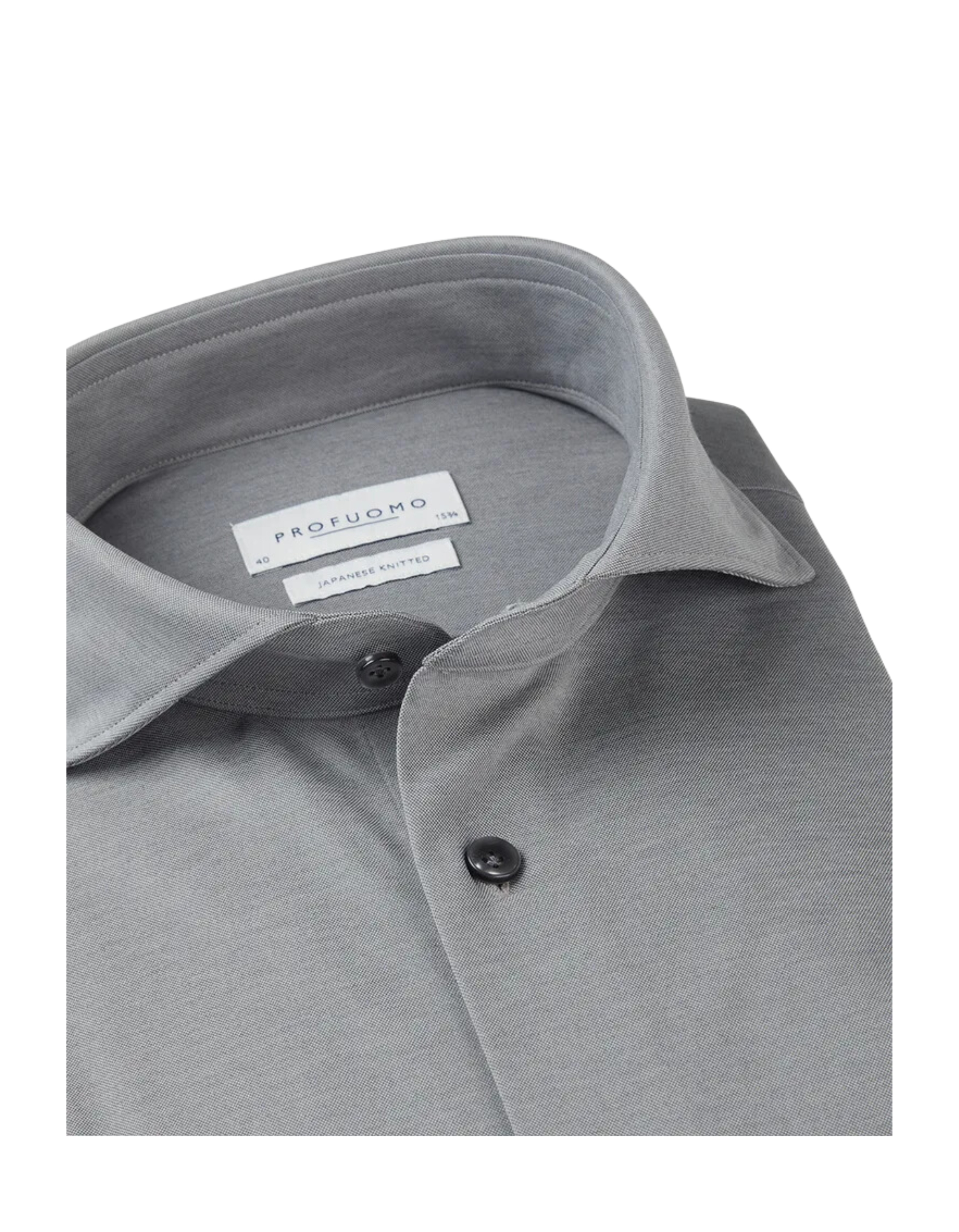 Profuomo  Lange Mouw Overhemden Grijs Ppvh30043