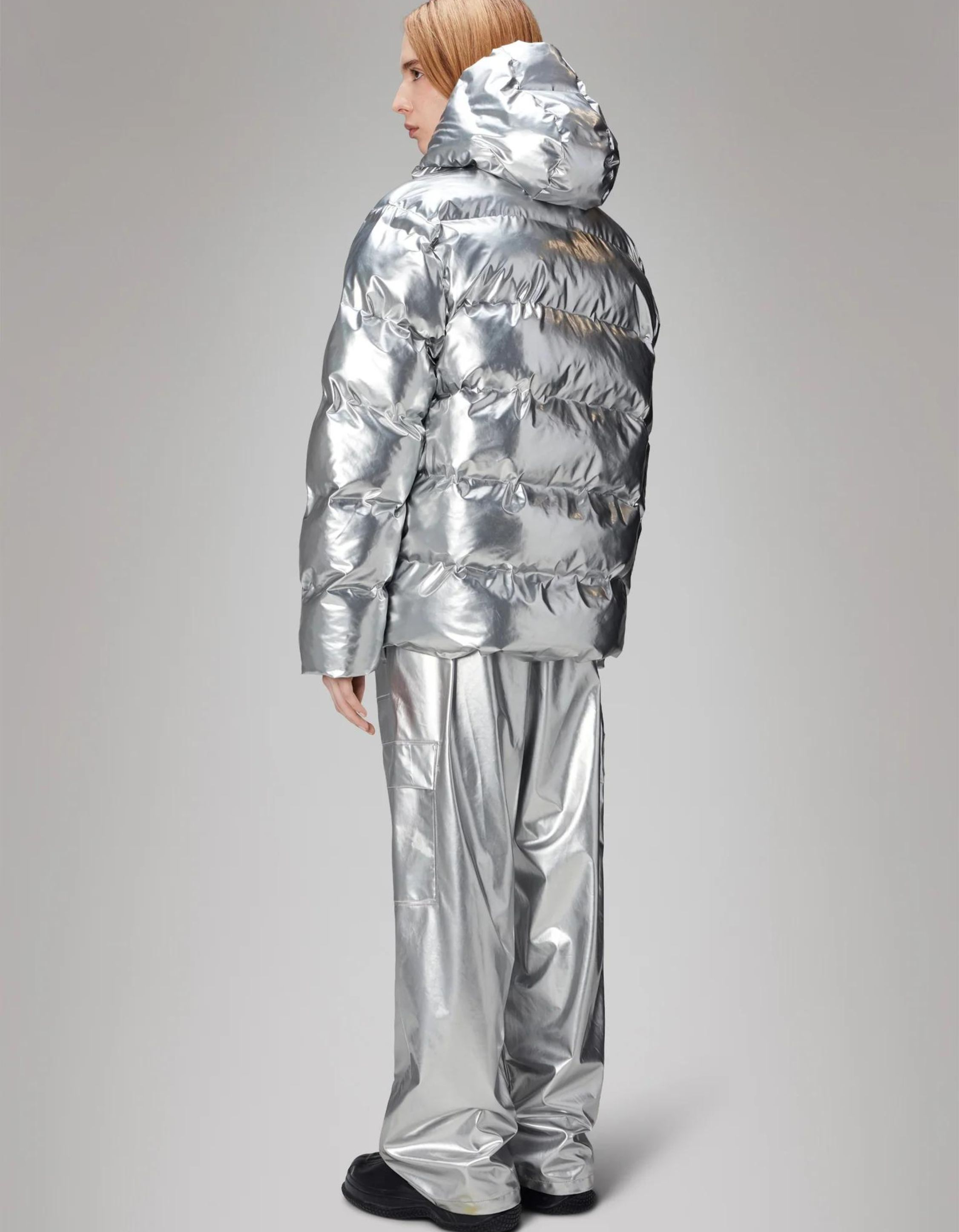 Rains Alta Puffer Jacket W3t3 Regenjas Zilver 15120