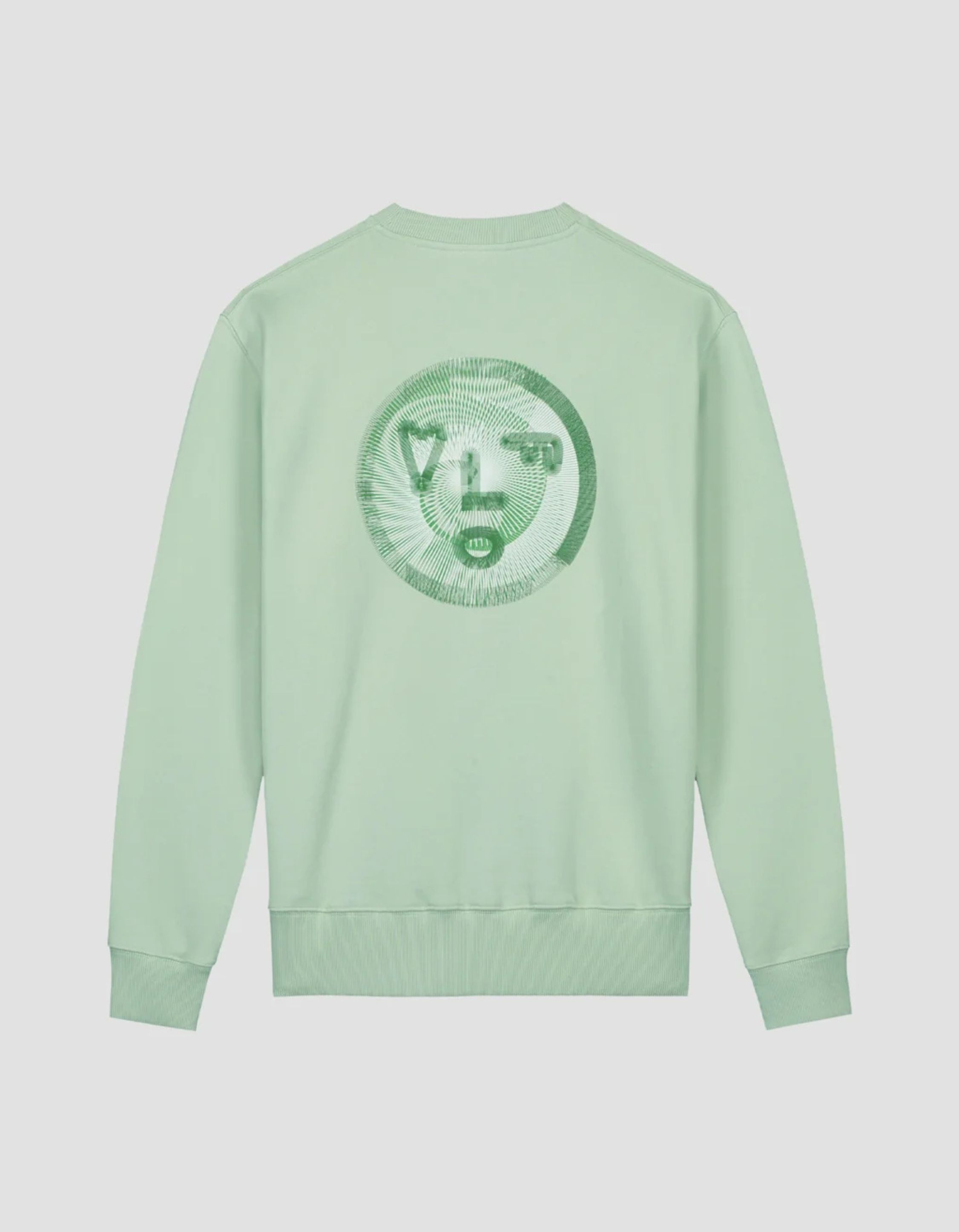 ØlÅf Spiral Face Crewneck Sweaters Lichtgroen M200203