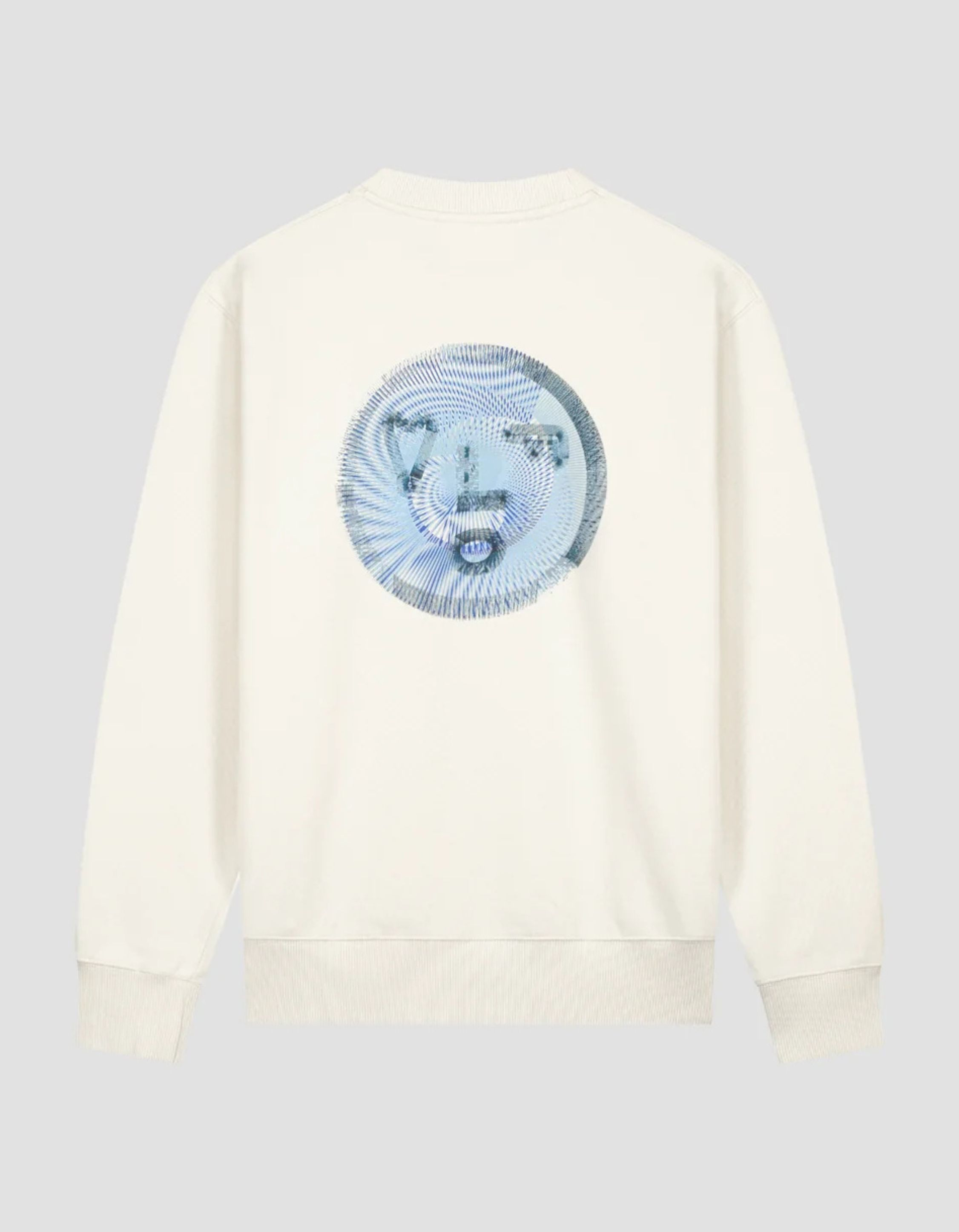 ØlÅf Spiral Face Crewneck Sweaters Off White M200203