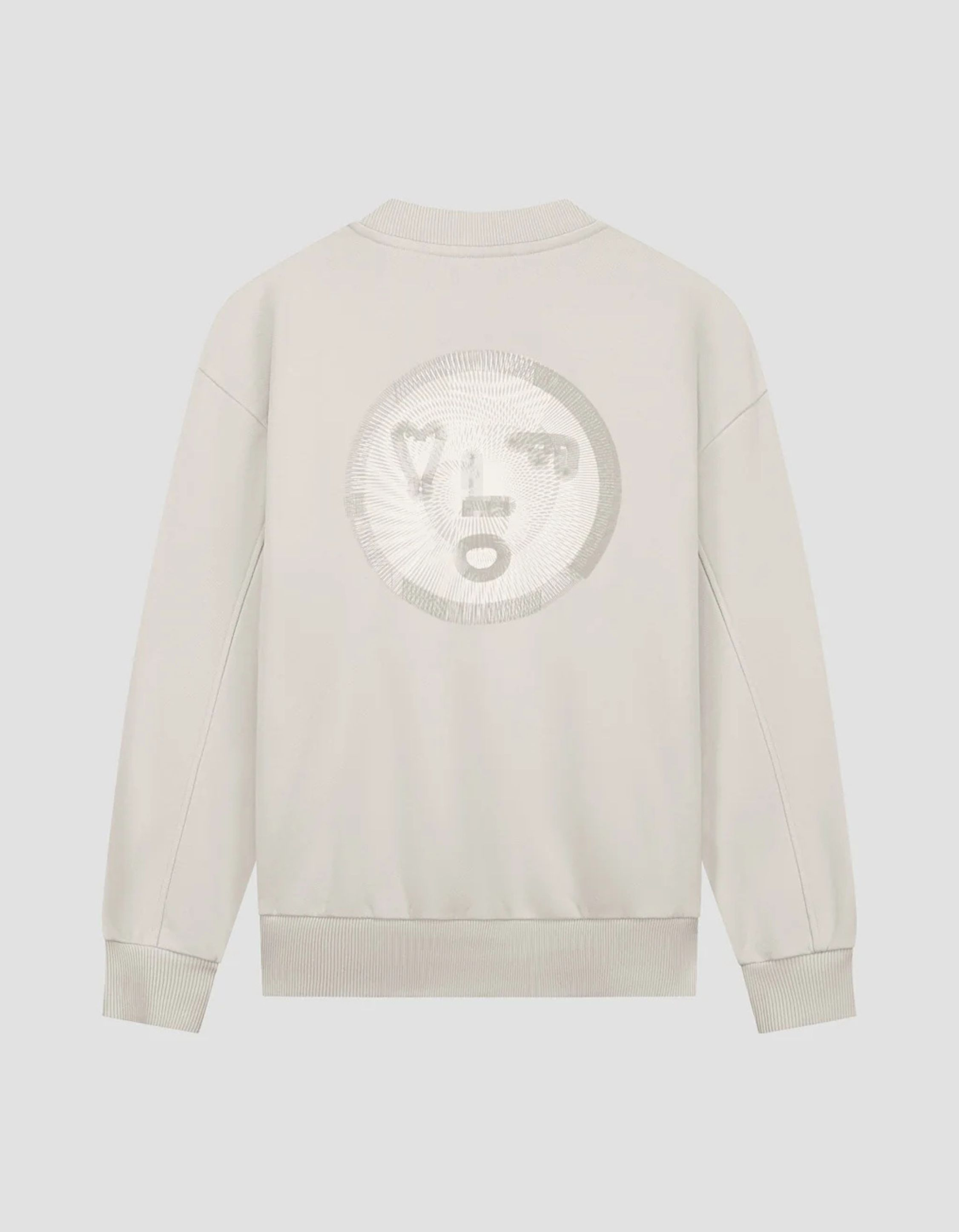 ØlÅf Spiral Face Crewneck Sweaters Beige W200201