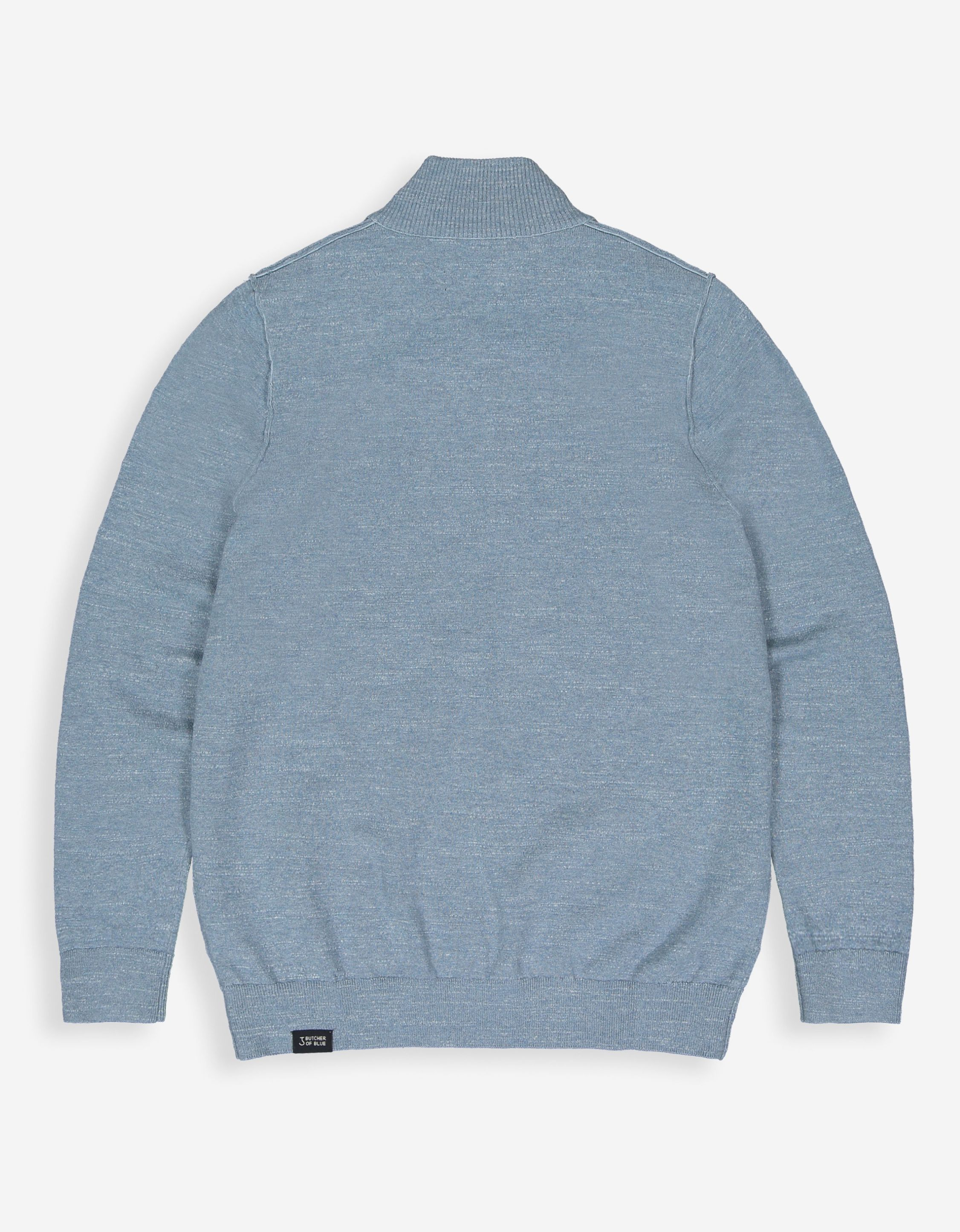 Butcher Of Blue Lt Clifden Half Zip Truien Blauw M2426030
